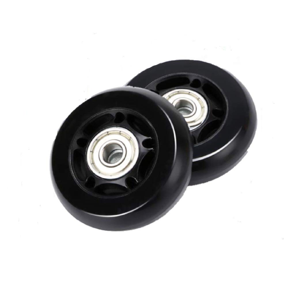 ORO 1 Pair 64mm Luggage Wheels Replacement with 8mm Bearings - Suitcase Wheels for Travel, Inline Skates & Caster Boards (64x18mm) - Durable Replacement Wheels for Smooth Rolling on Airports, Pavement & Outdoor Use