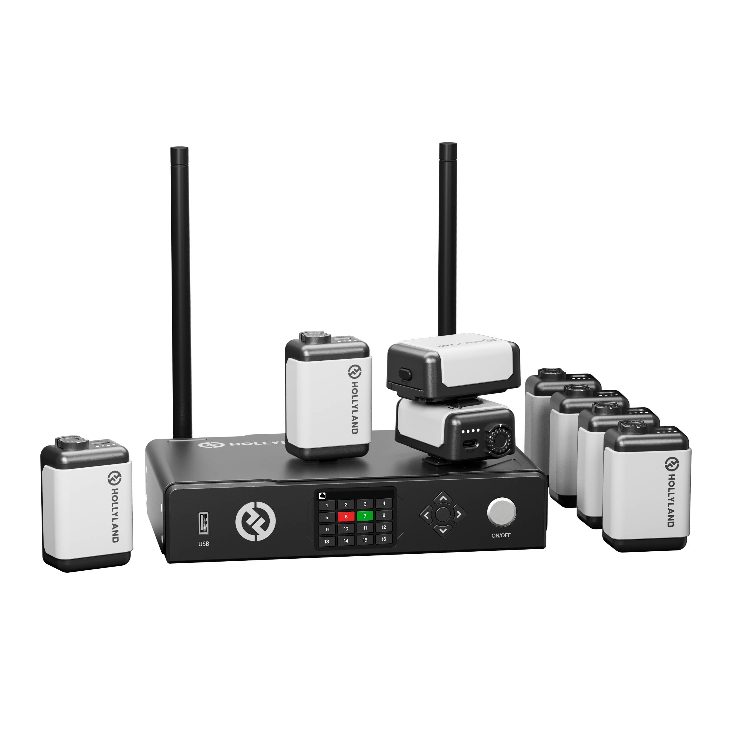 Wireless Tally System with 8 LED Lights - Professional Studio Broadcast Equipment for Live Streaming & Video Production