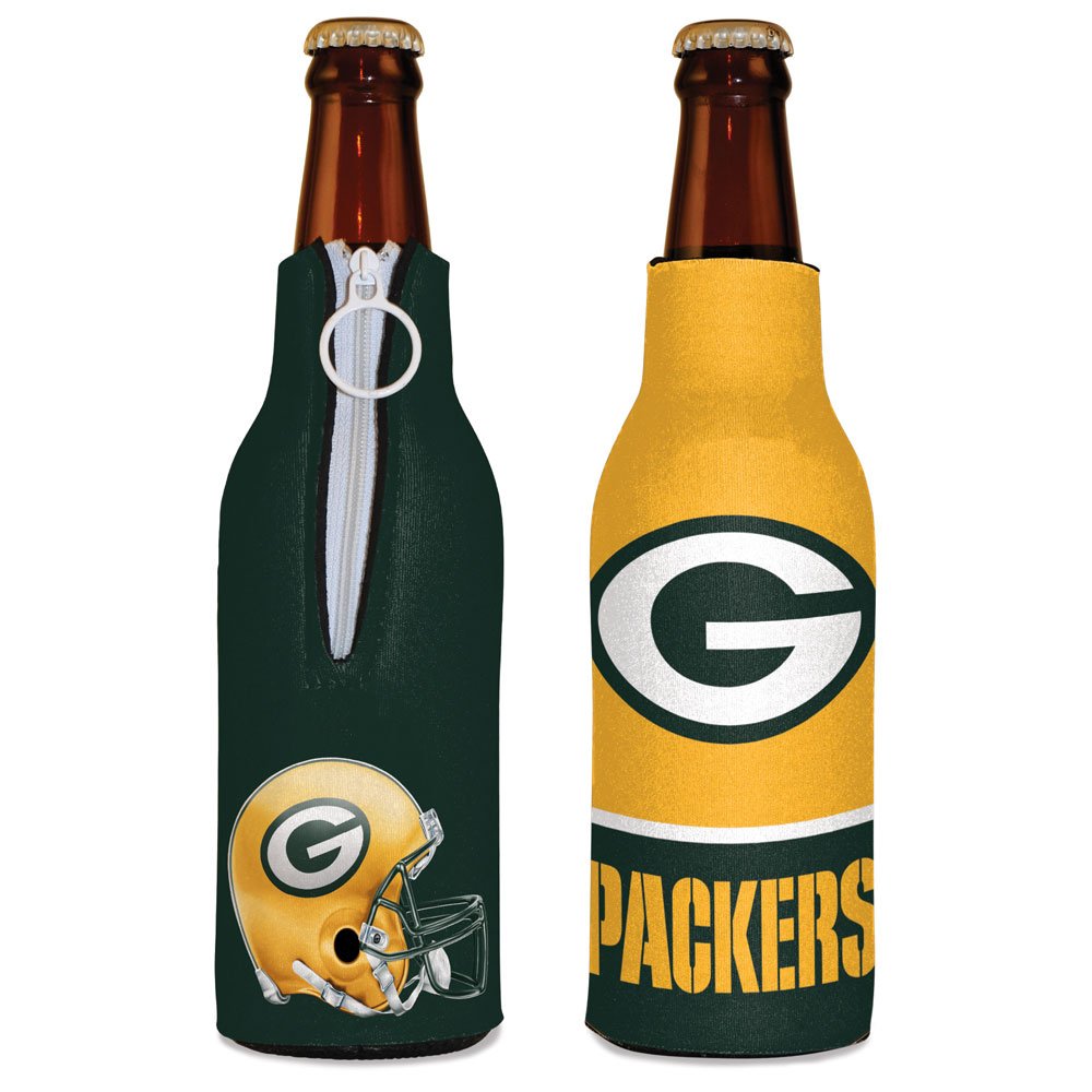 Wincraft NFL Green Bay Packers Insulated Bottle Cooler - Official Team Colors, One Size - Perfect for Tailgating, Picnics & Game Day Parties