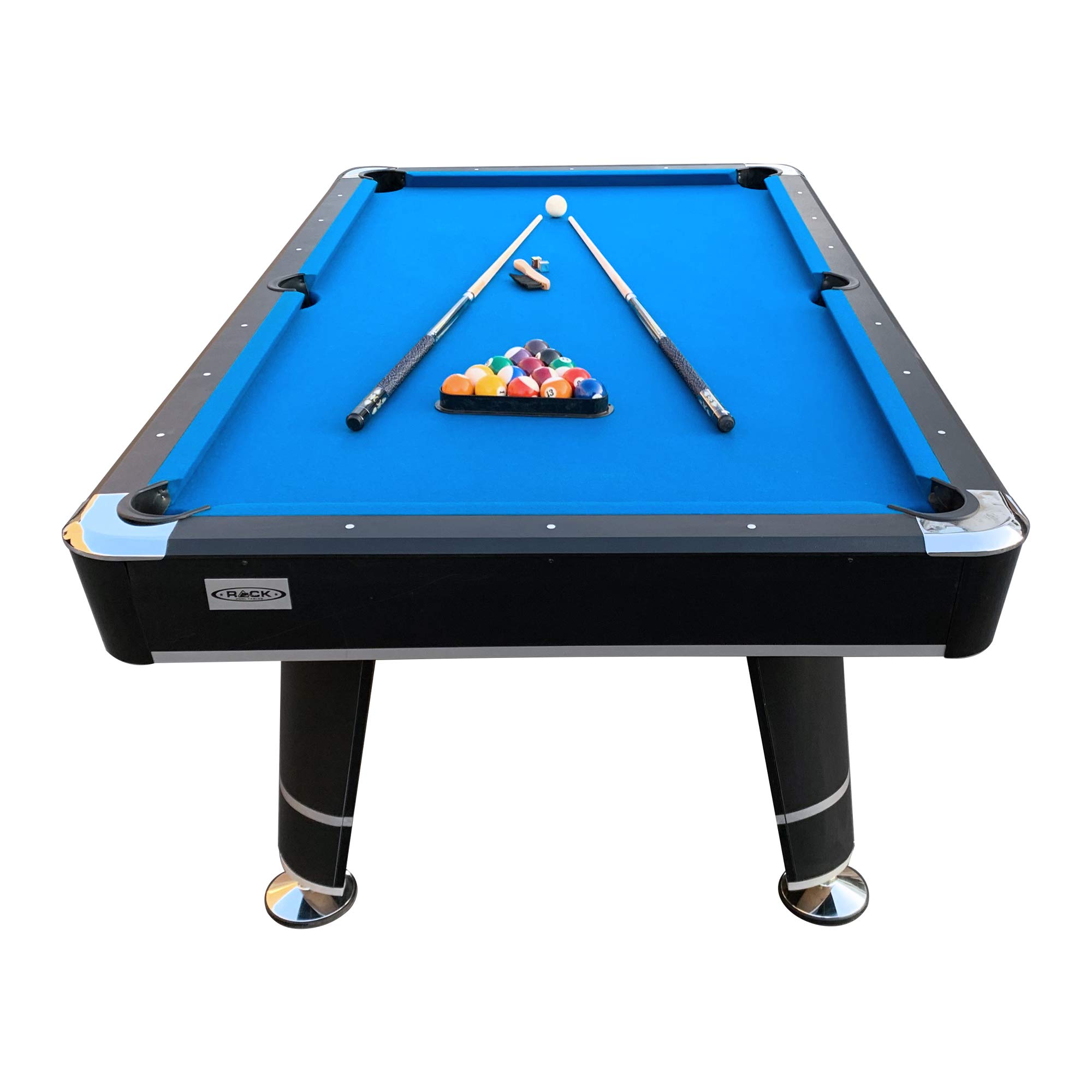 RACK Orion 8-Foot Professional Tournament Billiard Pool Table - Premium Blue Felt for Home Game Rooms & Bars | Competition & Recreational Play