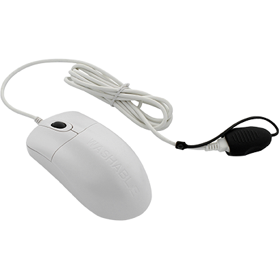 Antimicrobial Washable Mouse - Silver Storm (Black/White) | Ergonomic USB Computer Mouse for Home, Office & Gaming | Hypoallergenic & Odor Resistant