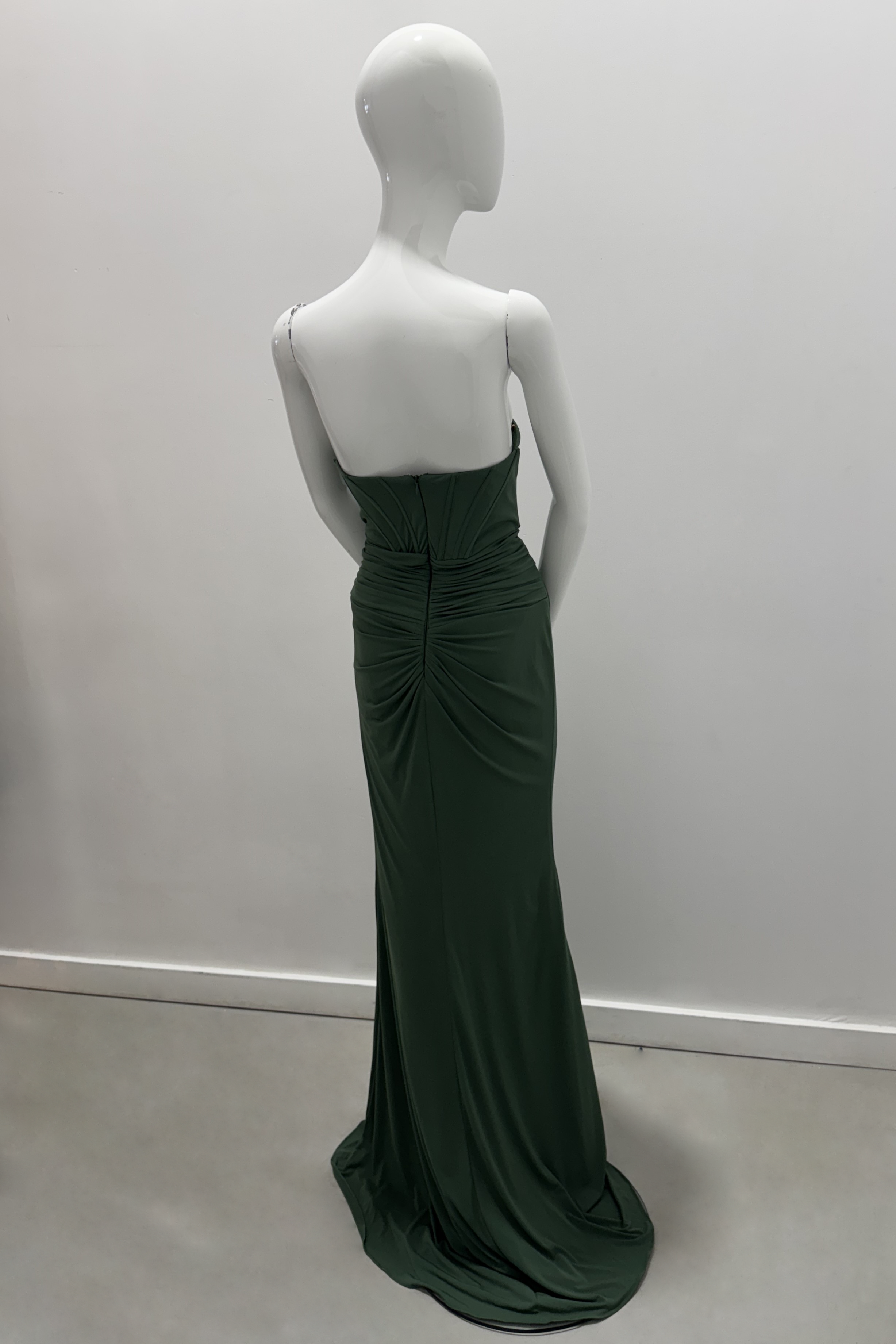 Jovani Elegant Gathered Ruched Cutout Evening Gown - Perfect for Prom, Red Carpet Events & Formal Occasions