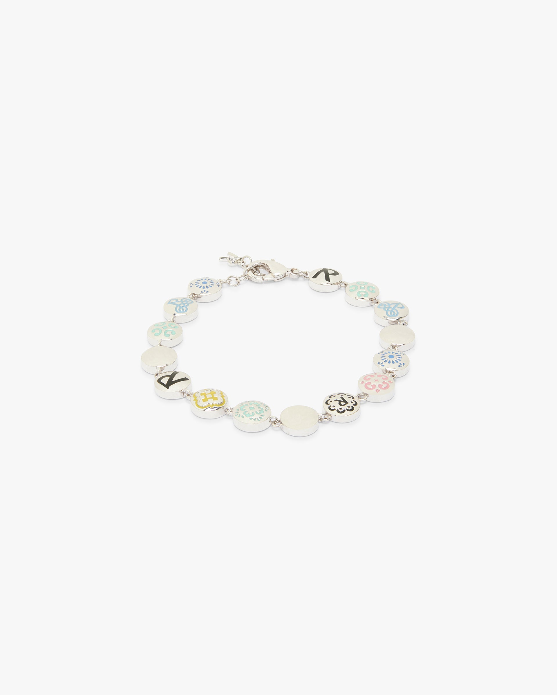 Enameled Bead Bracelet for Women - Elegant Silver Jewelry Gift for Birthday, Anniversary & Everyday Wear
