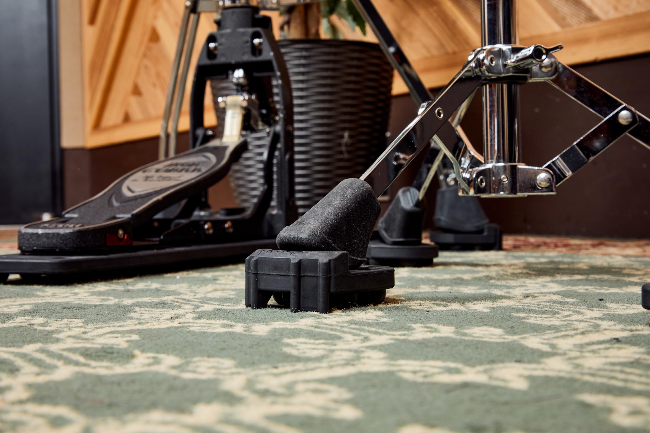 Tama Iso-Base Drum Sound Isolation Pads - Noise Reducing Drum Throne & Bass Drum Pedal Stabilizer - Perfect for Home Practice, Studio Recording & Apartment Drumming