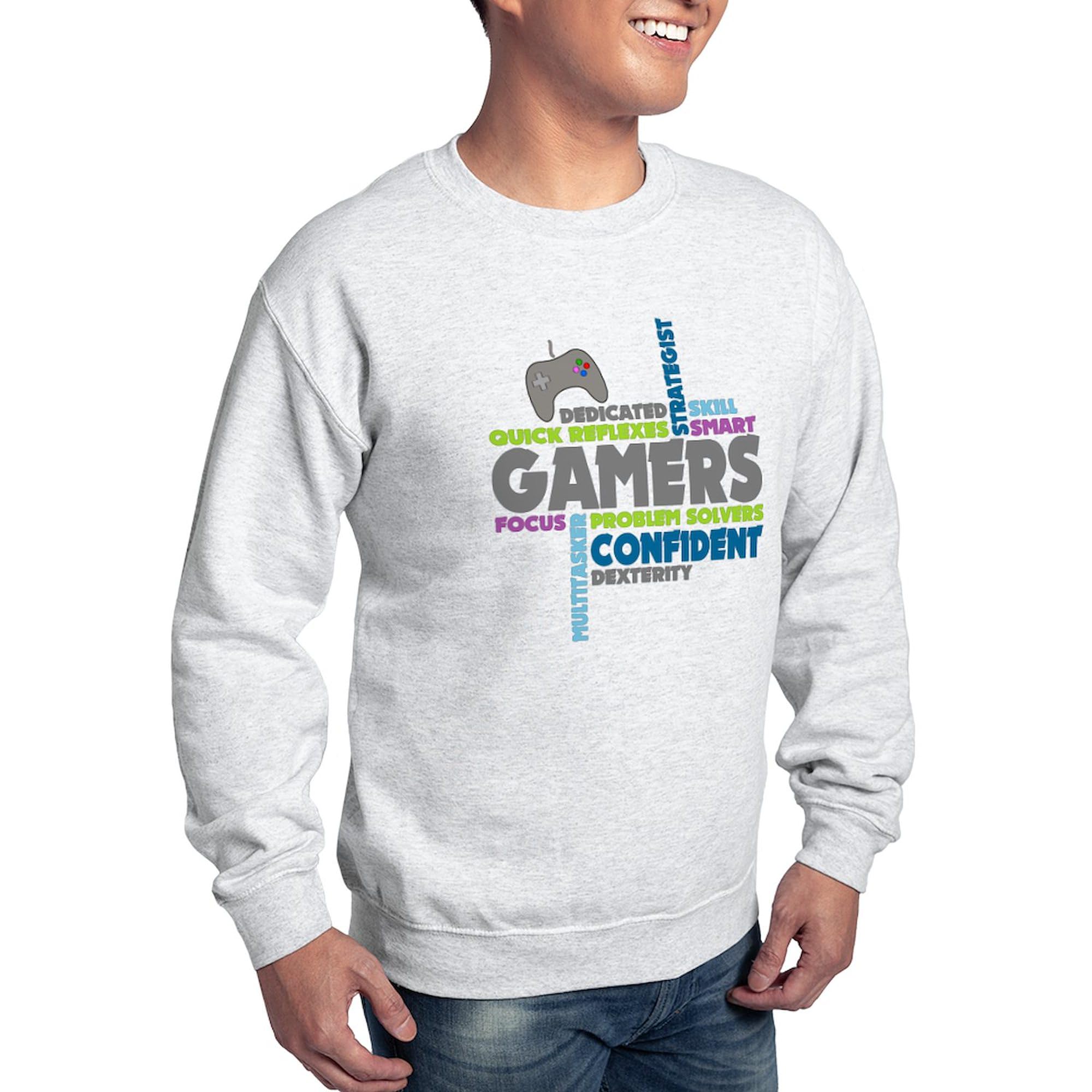 Gamers Sweatshirt for Men & Women - Classic Crewneck Lightweight Pullover Hoodie | Comfortable Casual Wear for Gaming, Lounge & Everyday Use