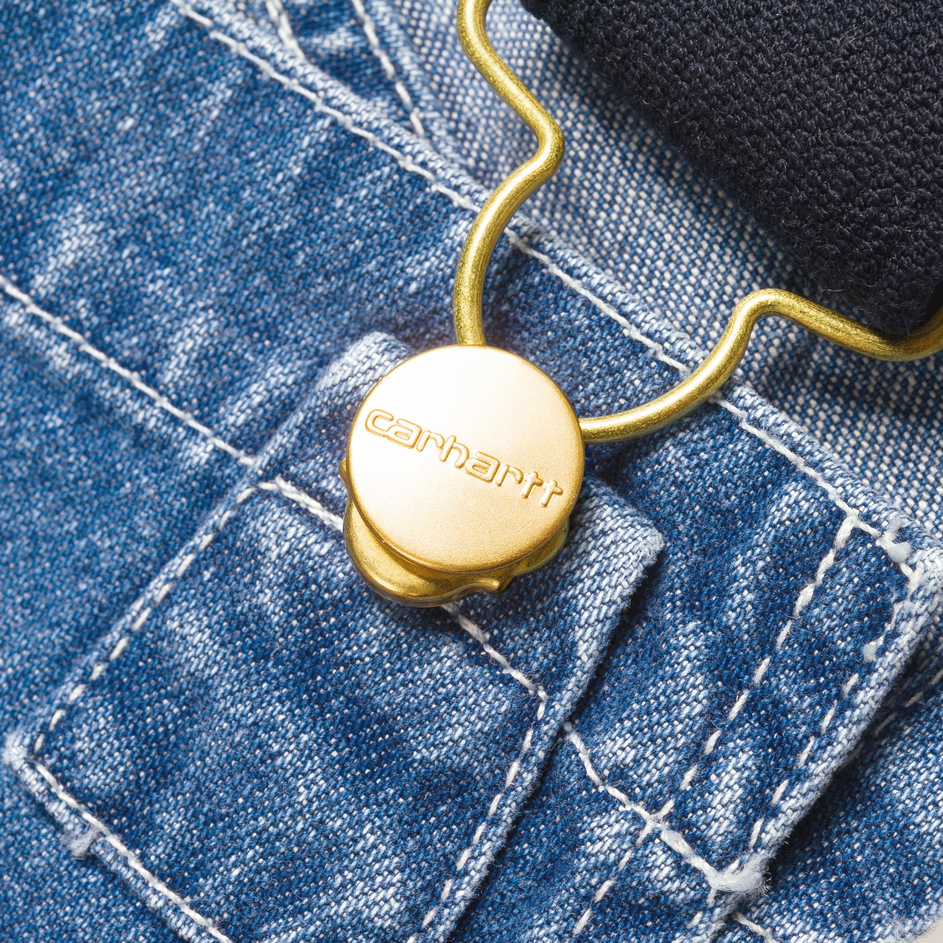 Men's Denim Bib Overalls - Stone Washed Blue Jeans for Work, Farming & Outdoor Activities