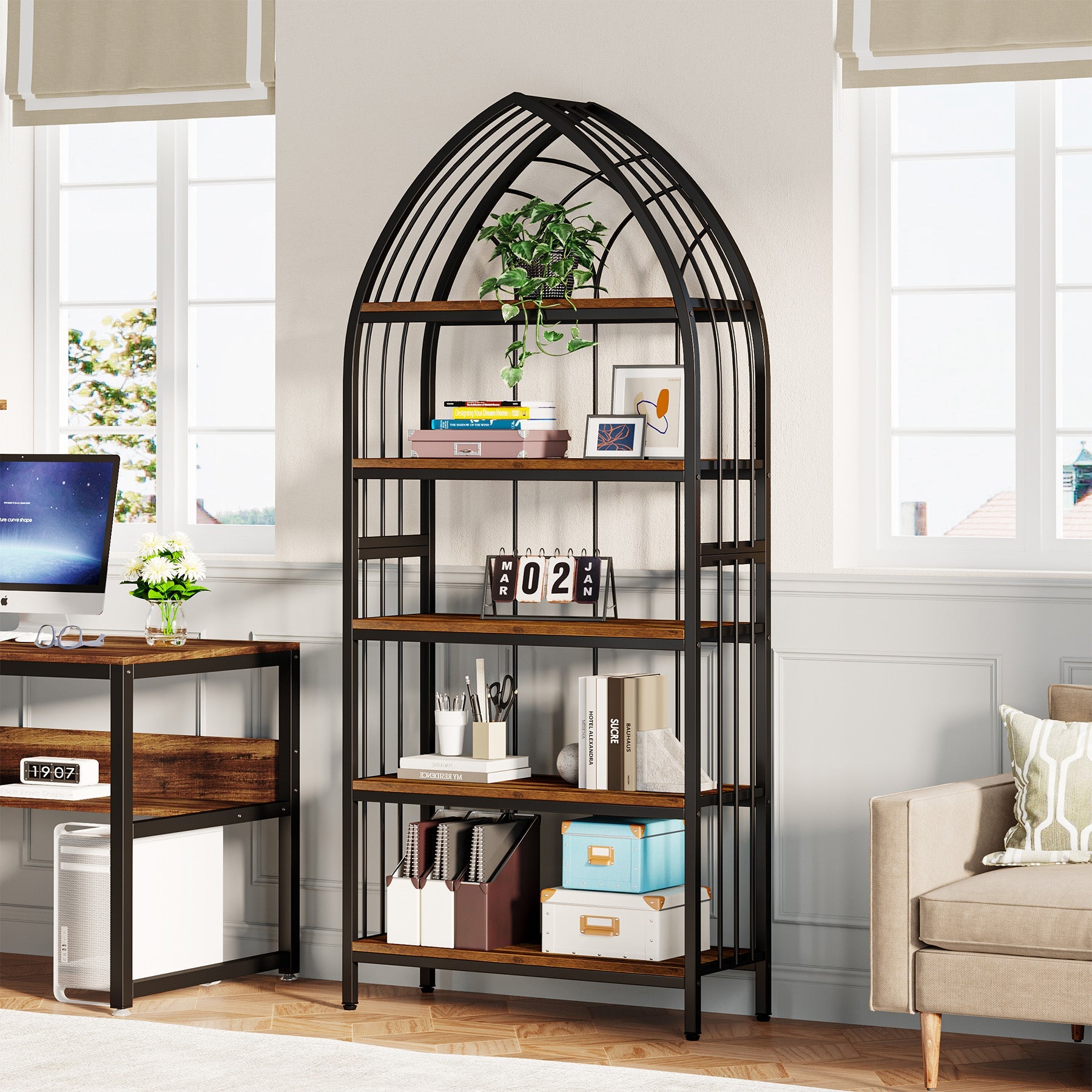 5 Tier Bookshelf - 74.8