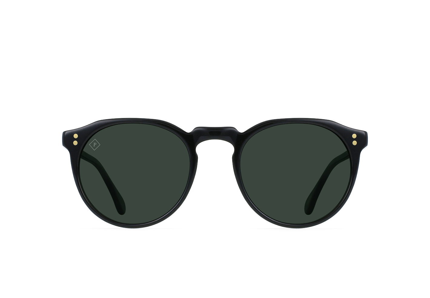 REMMY Eco-Friendly Recycled Black & Green Polarized Sunglasses - 49mm UV Protection for Outdoor Sports & Driving