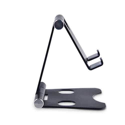 Bakeey Adjustable Aluminum Alloy Phone Stand - Anti-Slip Desktop Holder for iPhone, Samsung, iPad - Perfect for Work, Study & Video Calls