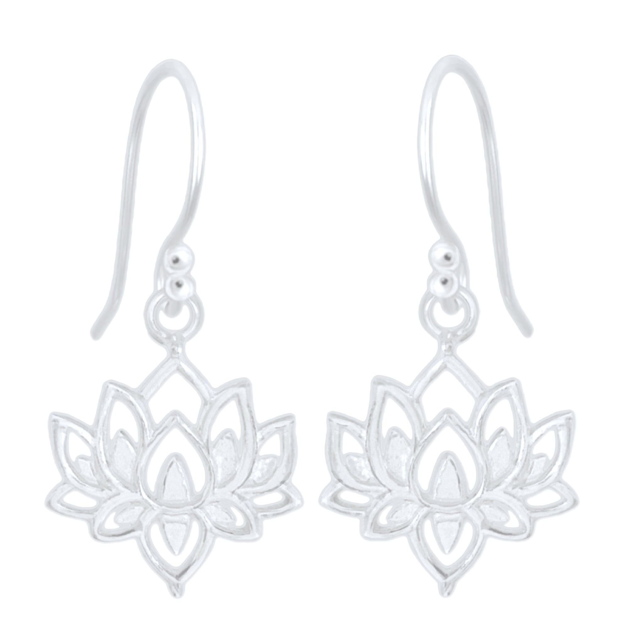 Lotus Flower Boho Earrings for Women - Handmade Bohemian Dangle Earrings - Perfect for Festivals, Weddings, and Boho Chic Outfits