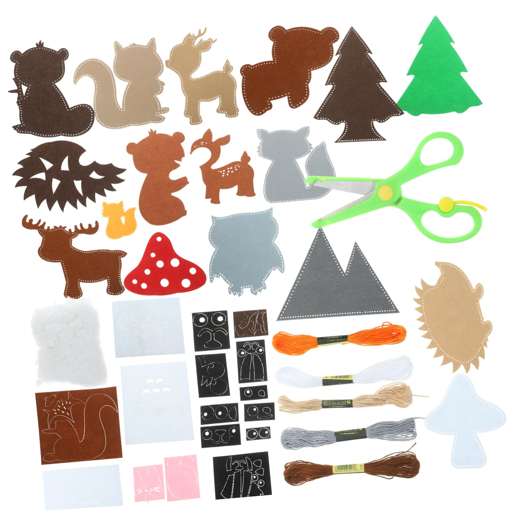 FAVOMOTO DIY Felt Toys Kit for Kids - Educational Sewing Craft Set with Tools for Children's Art Projects - Perfect for Birthday Gifts, Classroom Activities & Creative Playtime