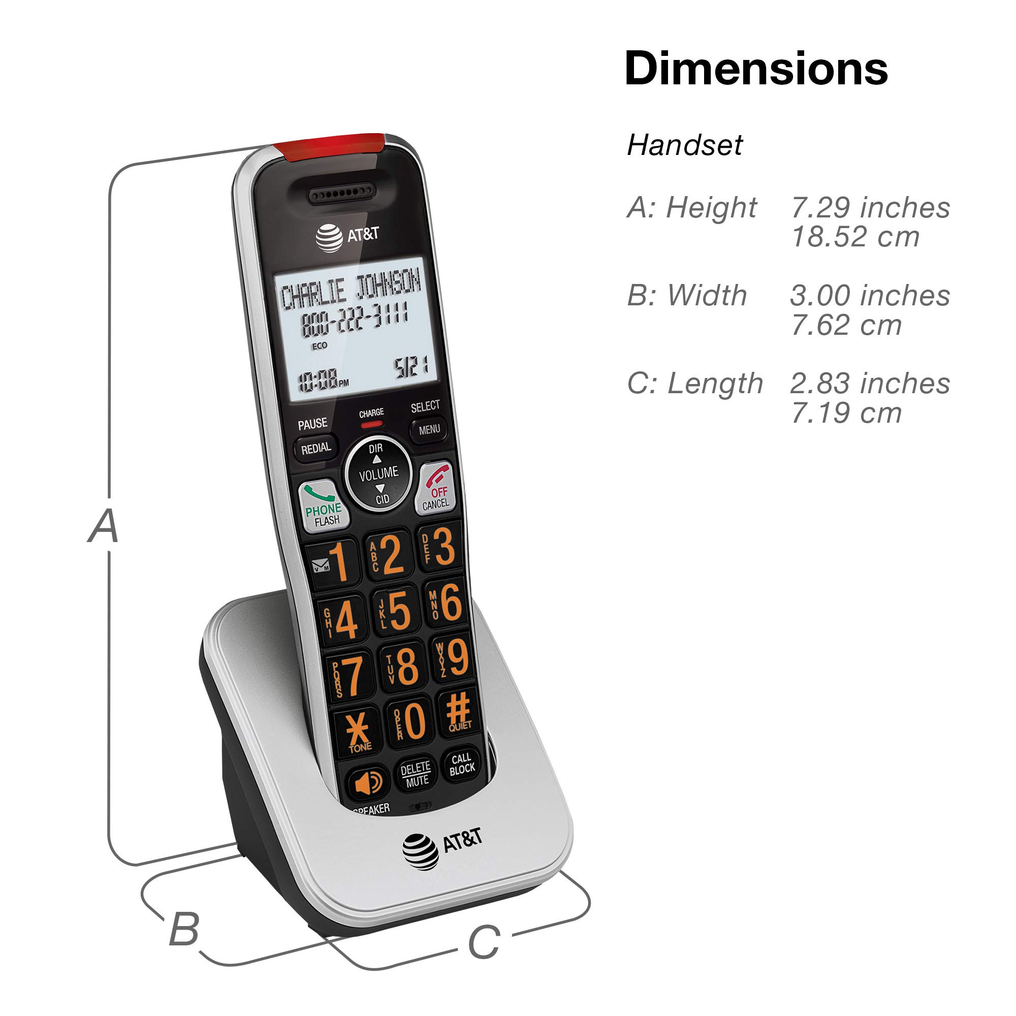 AT&T BL102-2S 2-Handset Cordless Phone with Digital Answering System, 2