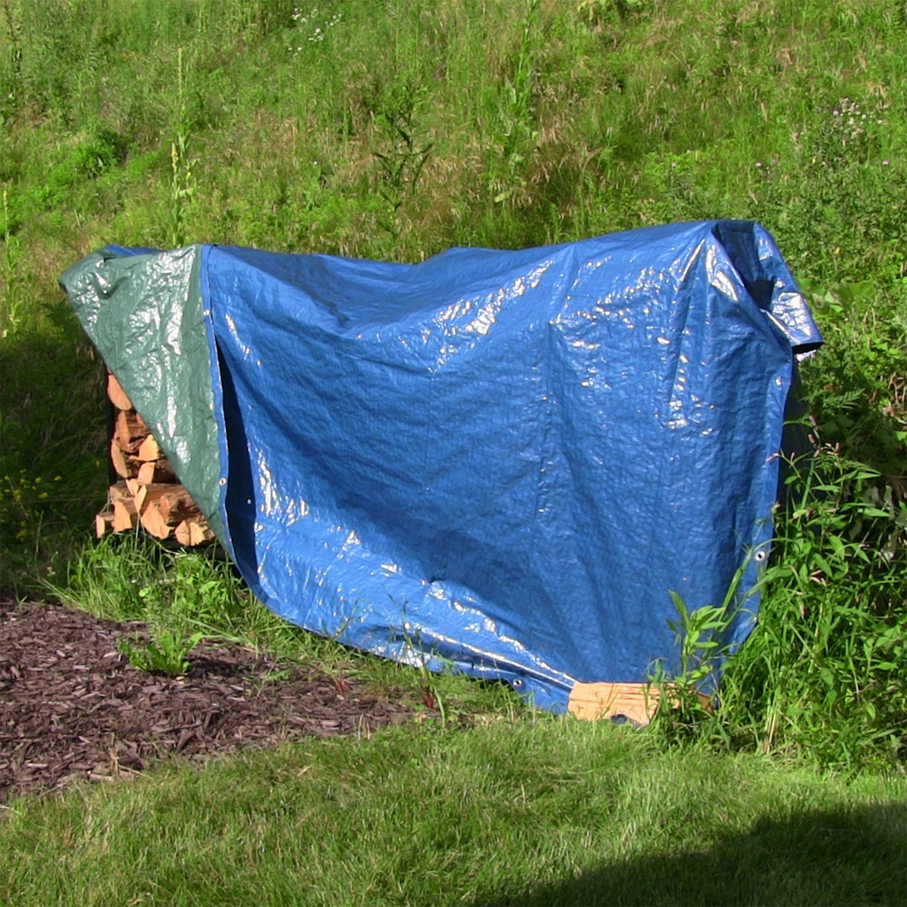 Heavy Duty Poly Tarp - 10x12ft Waterproof, UV Resistant, Multipurpose Outdoor Cover for Camping, Roof, Boat & Construction - Durable, Weatherproof & Tear-Resistant Material