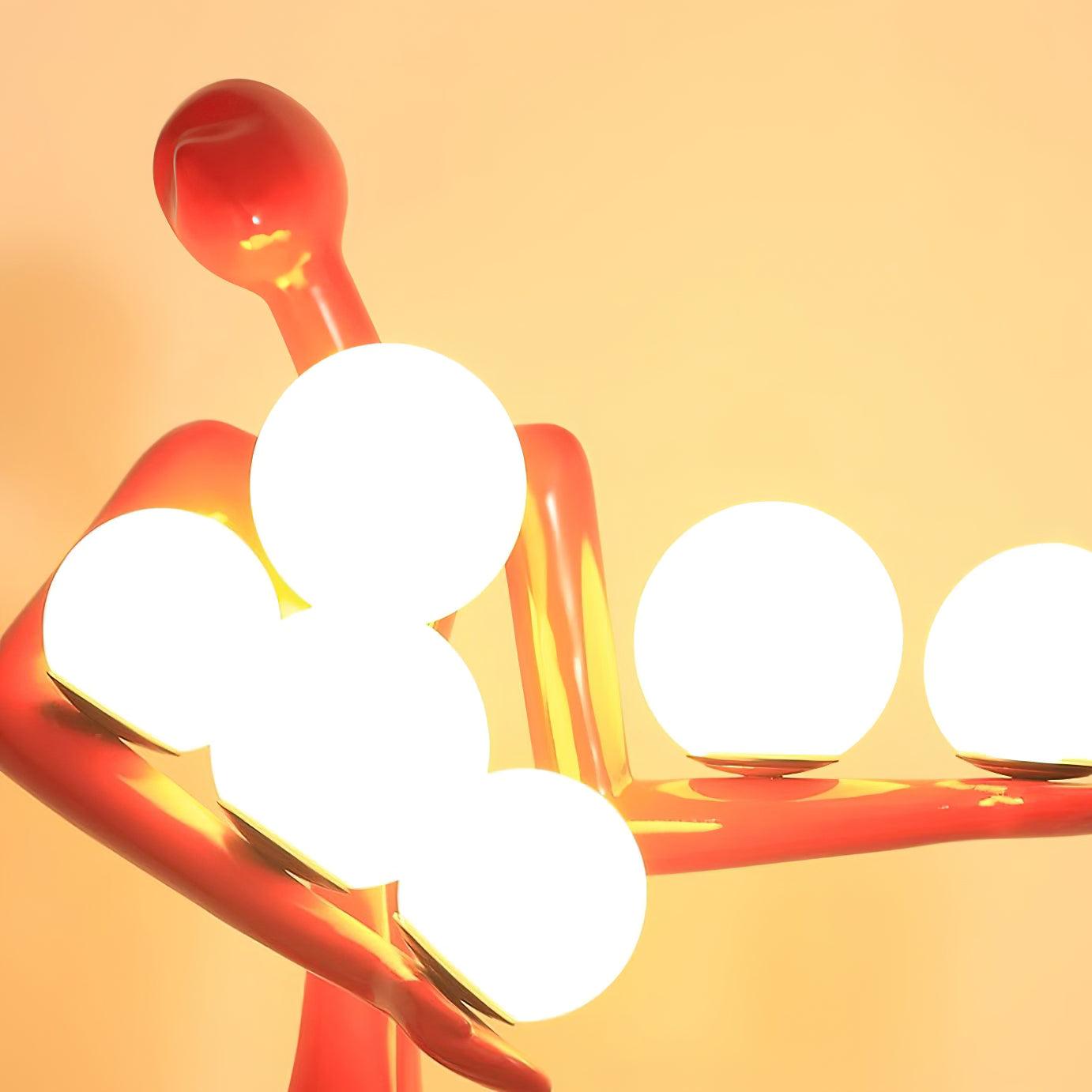 Modern Guardian Sculpture Floor Lamp - Elegant Home Decor for Living Room, Bedroom & Office - Adjustable Brightness & Energy Efficient LED Lighting