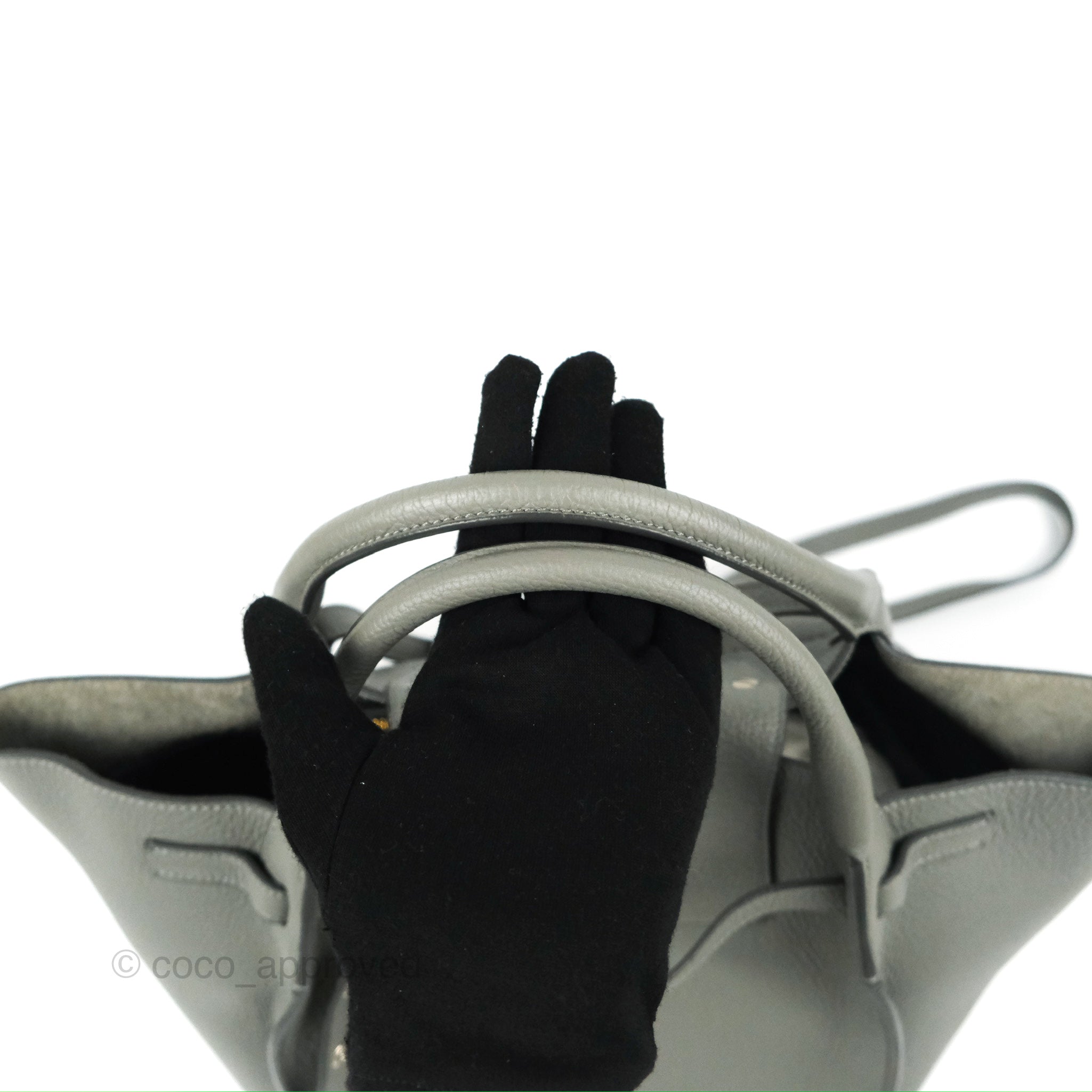 Celine Small Big Bag in Grey Supple Grained Leather with Silver Hardware - Perfect for Work, Travel & Everyday Luxury