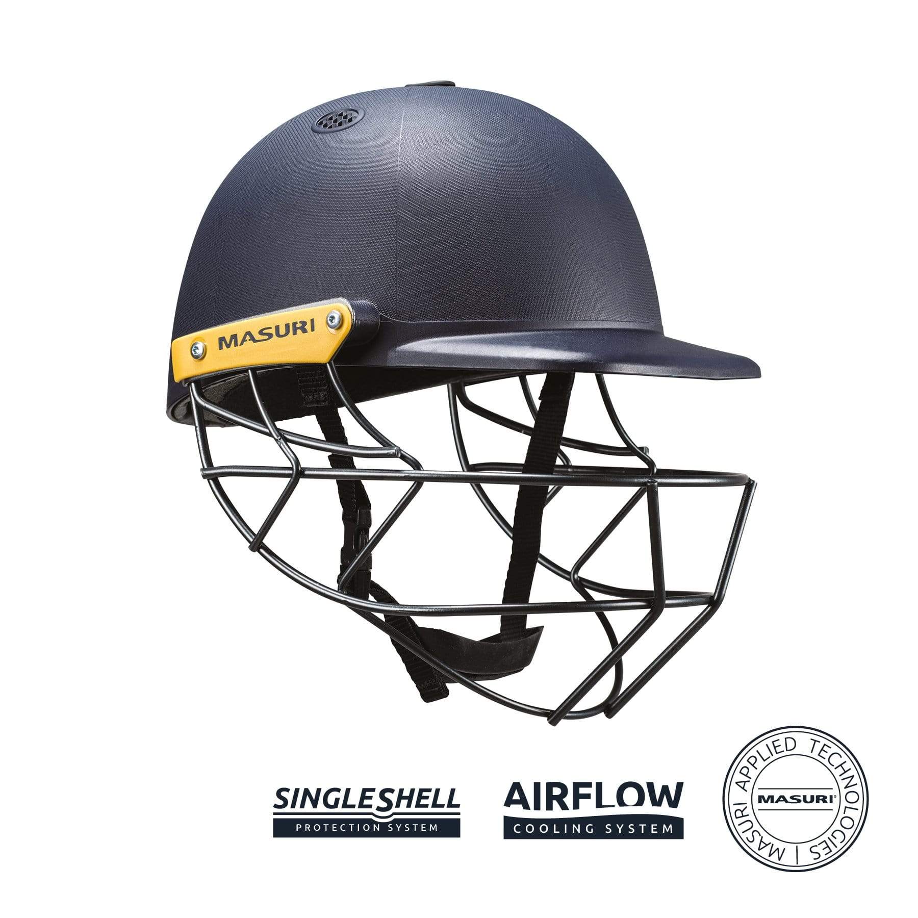 Masuri C Line Steel Senior Cricket Helmet with Adjustable Fit - Lightweight Protective Gear for Cricket Players | Perfect for Practice & Match Play