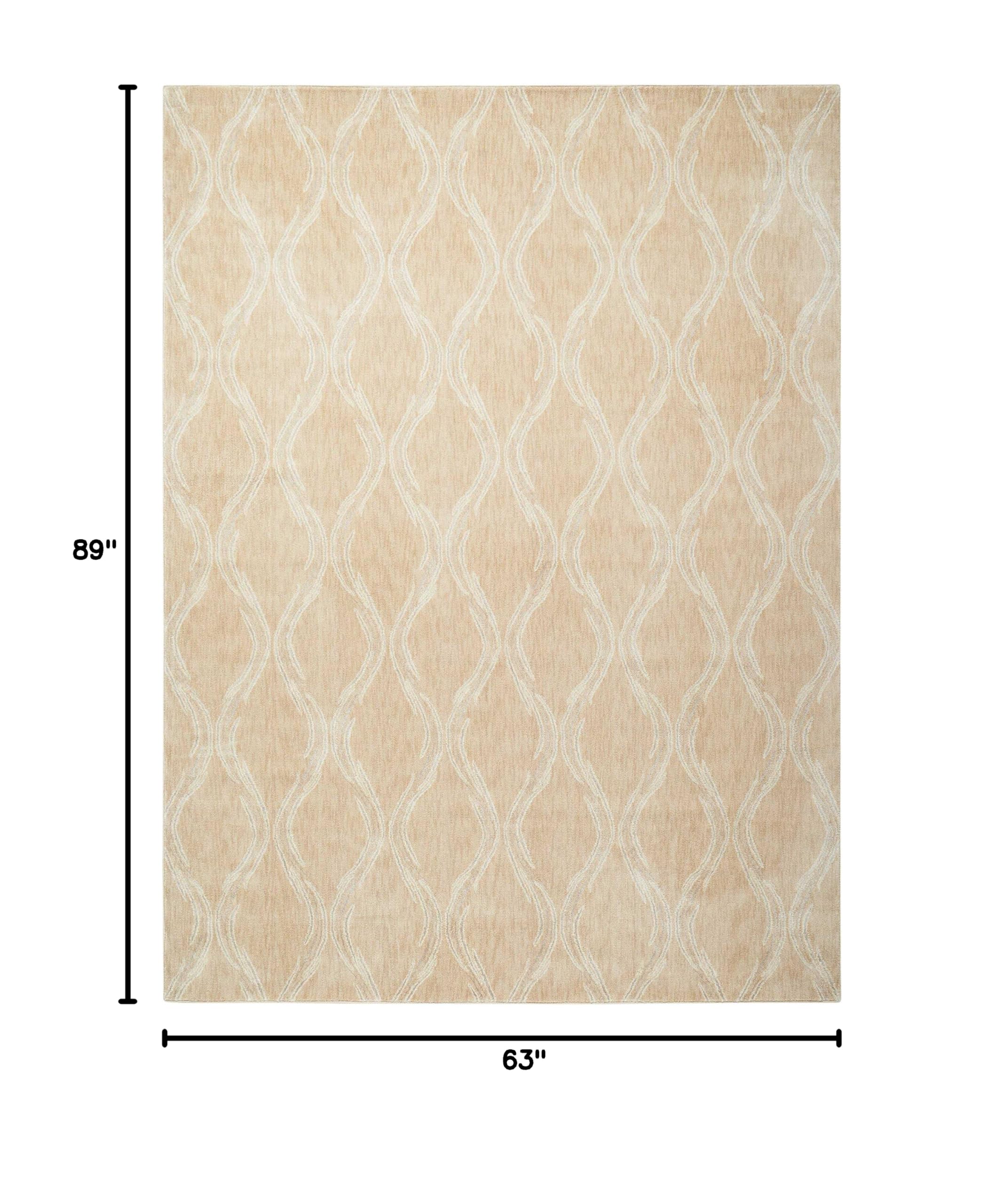 Nourison Tranquility Transitional Beige 5'3