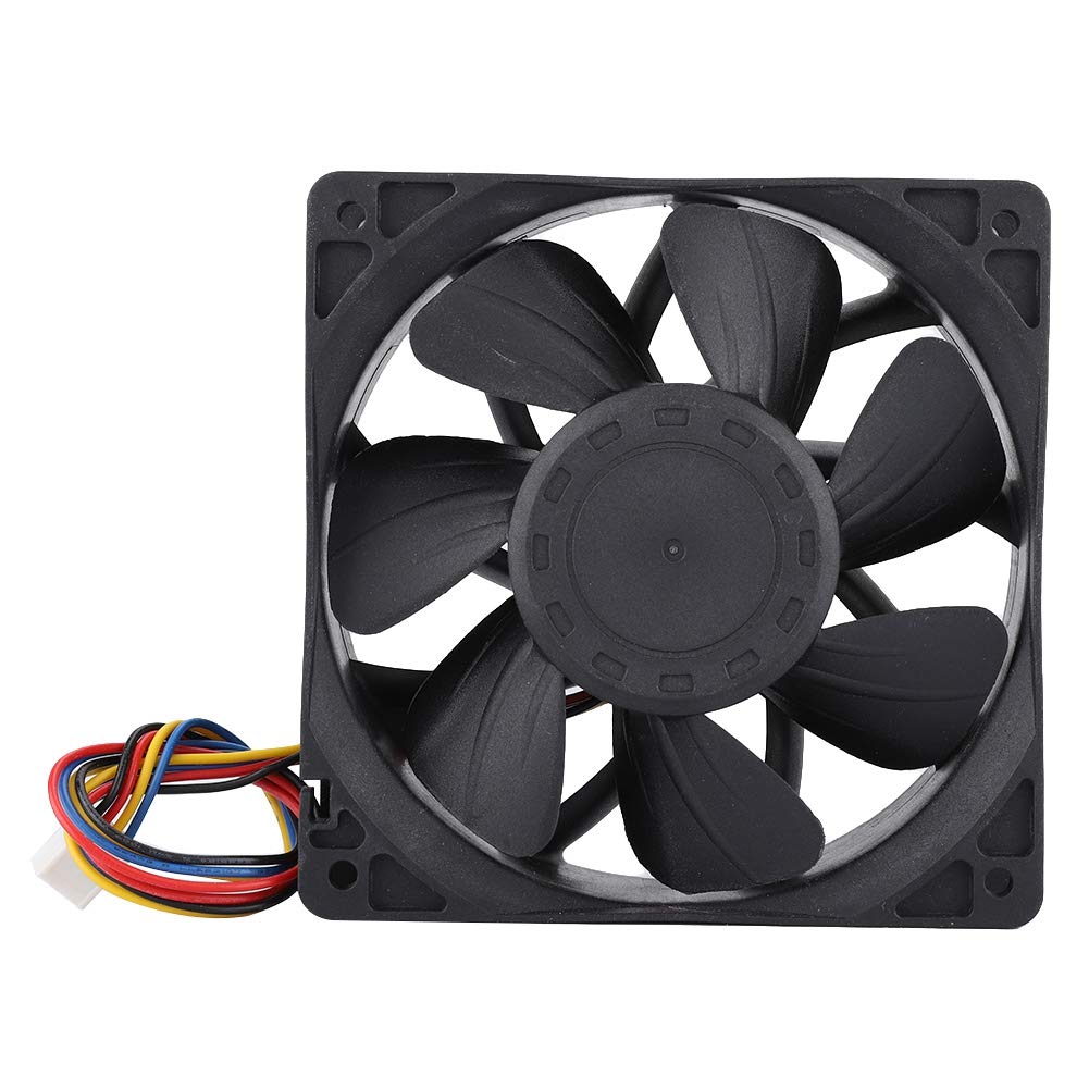 4-Pin Premium Quiet Cooling Fan 120mm - 12V 1.5A Ball Bearing DC Fan with PWM Control - 4500 RPM High Speed, 200CFM Airflow - Ideal for PC Cooling, Gaming Rigs, Servers & Electronics