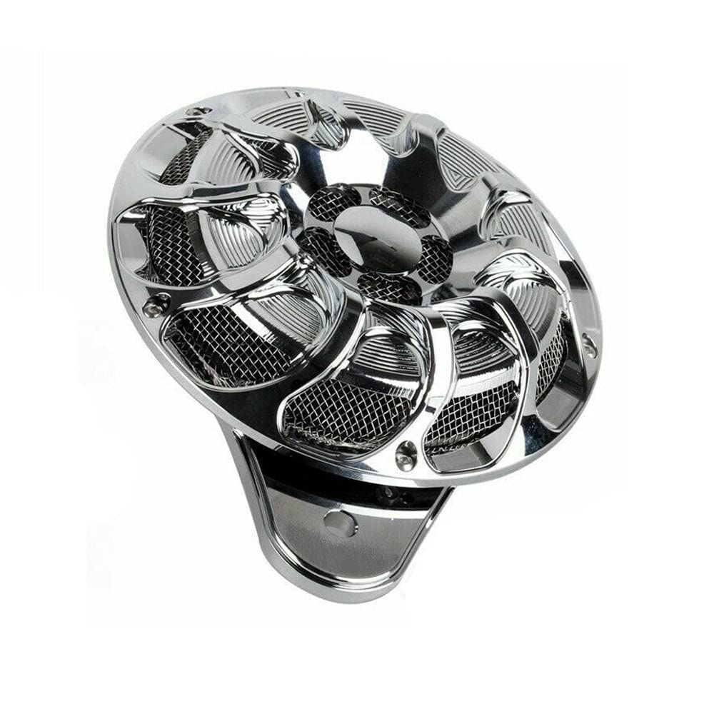 **120 dB SONICSHIELD Horn for Harley Davidson - Eagle Lights ELH-C Chrome Side Mount Motorcycle Horn - Loud Safety Alert for Cruisers & Touring Bikes**