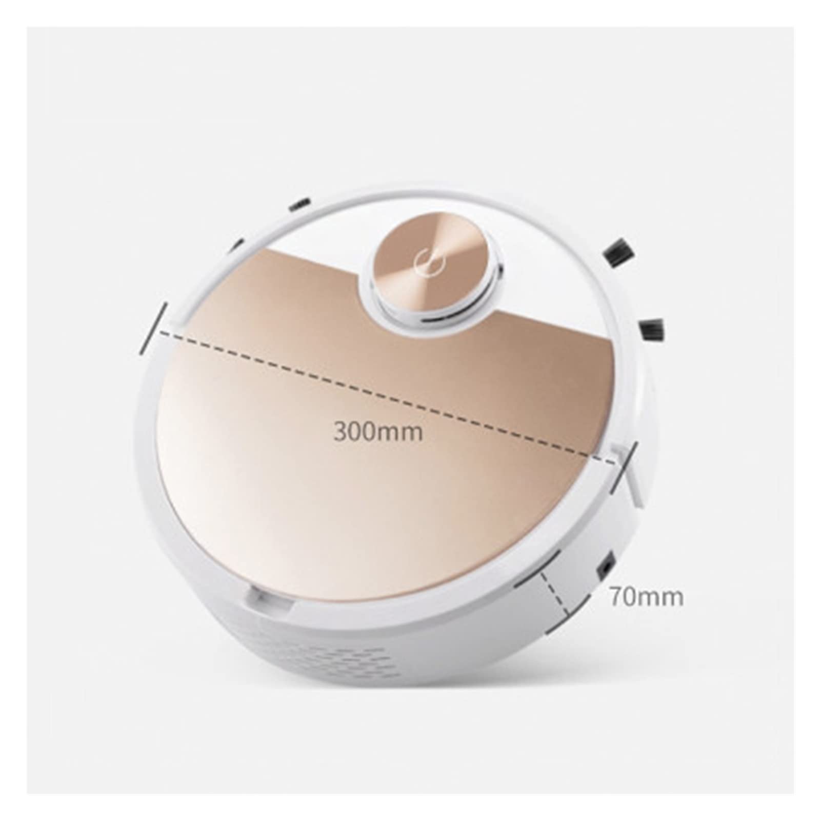 KANGYEBAIHUODIAN Smart Robot Vacuum Cleaner with WiFi App Control, Automatic Dust Removal, Powerful Suction for Hardwood Floors & Carpets - Ideal for Home, Office & Pet Hair Cleaning (Silver)