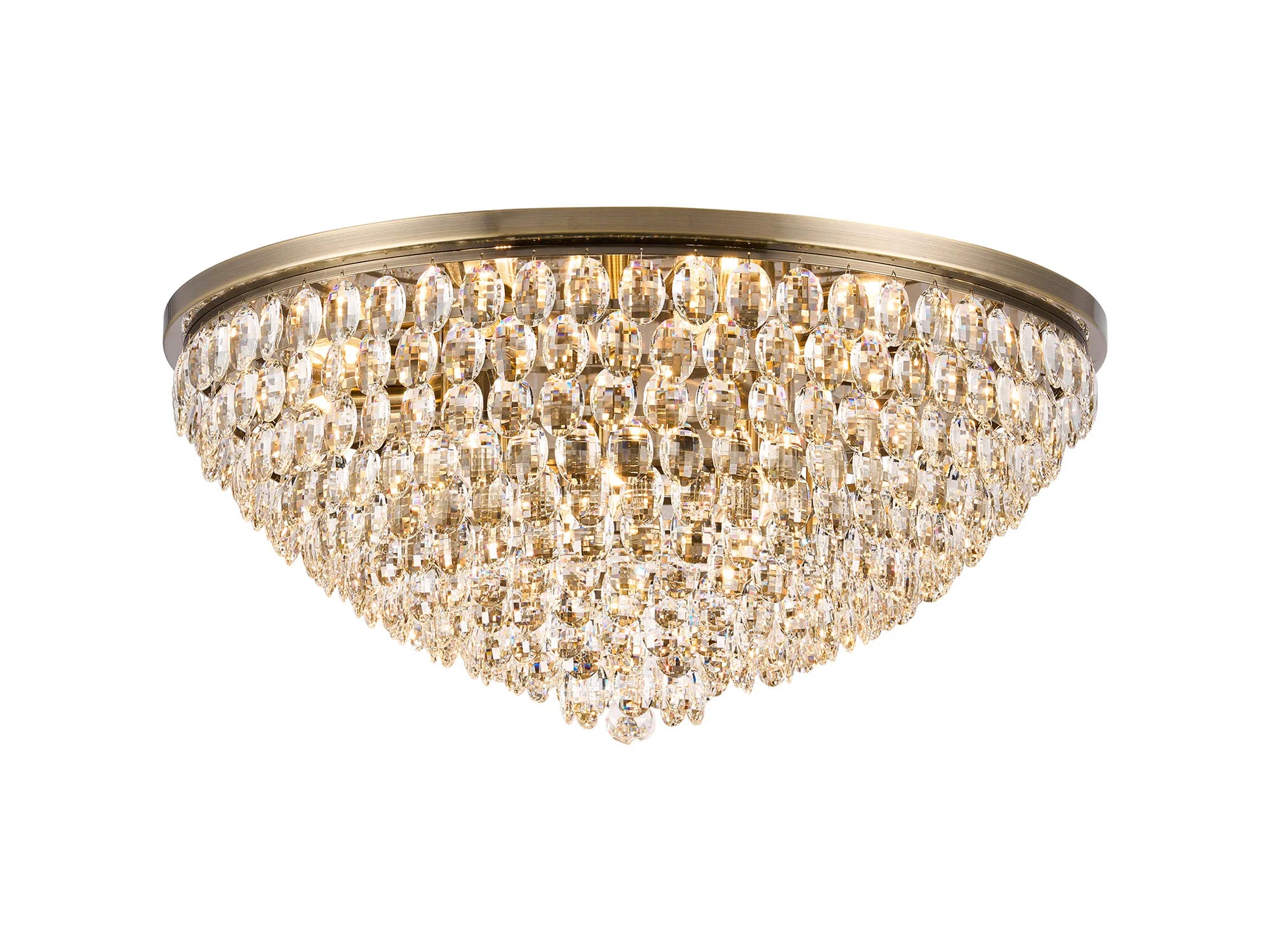Antique Brass & Clear
