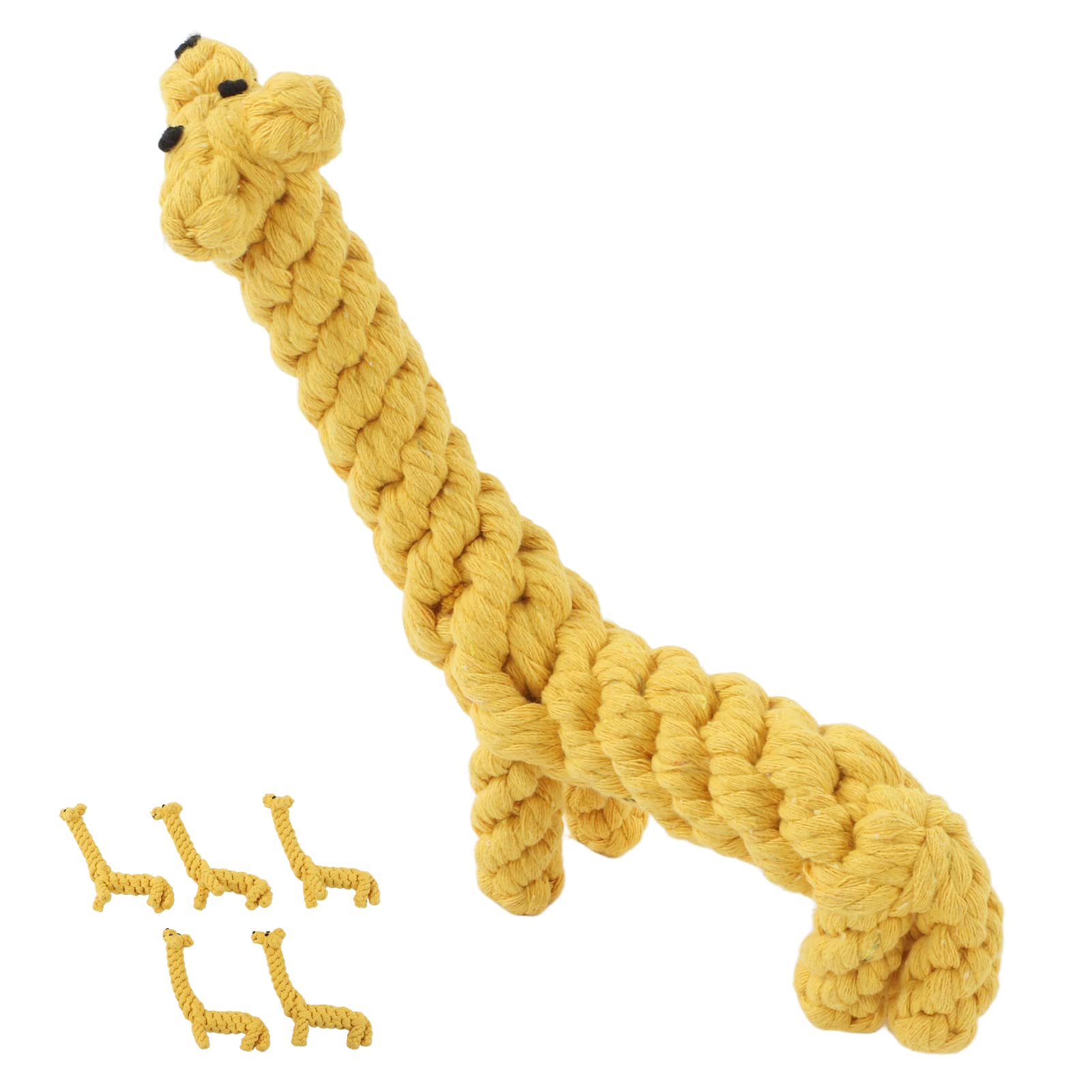 GLOGLOW 5pcs Cotton Rope Knot Dog Chew Toys - Washable & Durable Puppy Chewing Toys for Small Medium Large Dogs - Perfect for Teething, Training, and Playtime