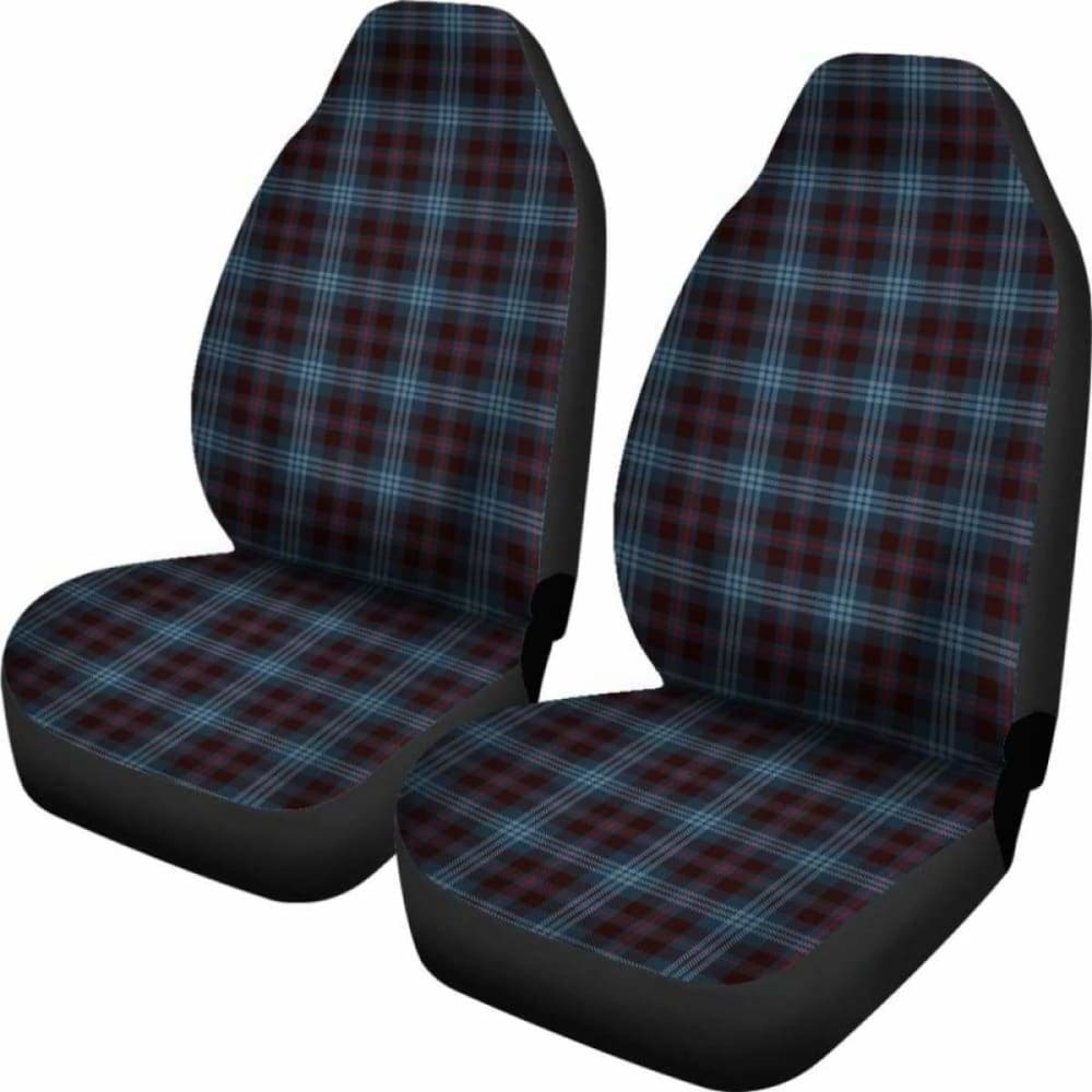 Blue Plaid Car Seat Covers - Universal Fit for Cars, Trucks & SUVs - Soft & Durable Auto Accessories for Comfort & Protection - Perfect for Road Trips, Daily Commutes & Family Travel