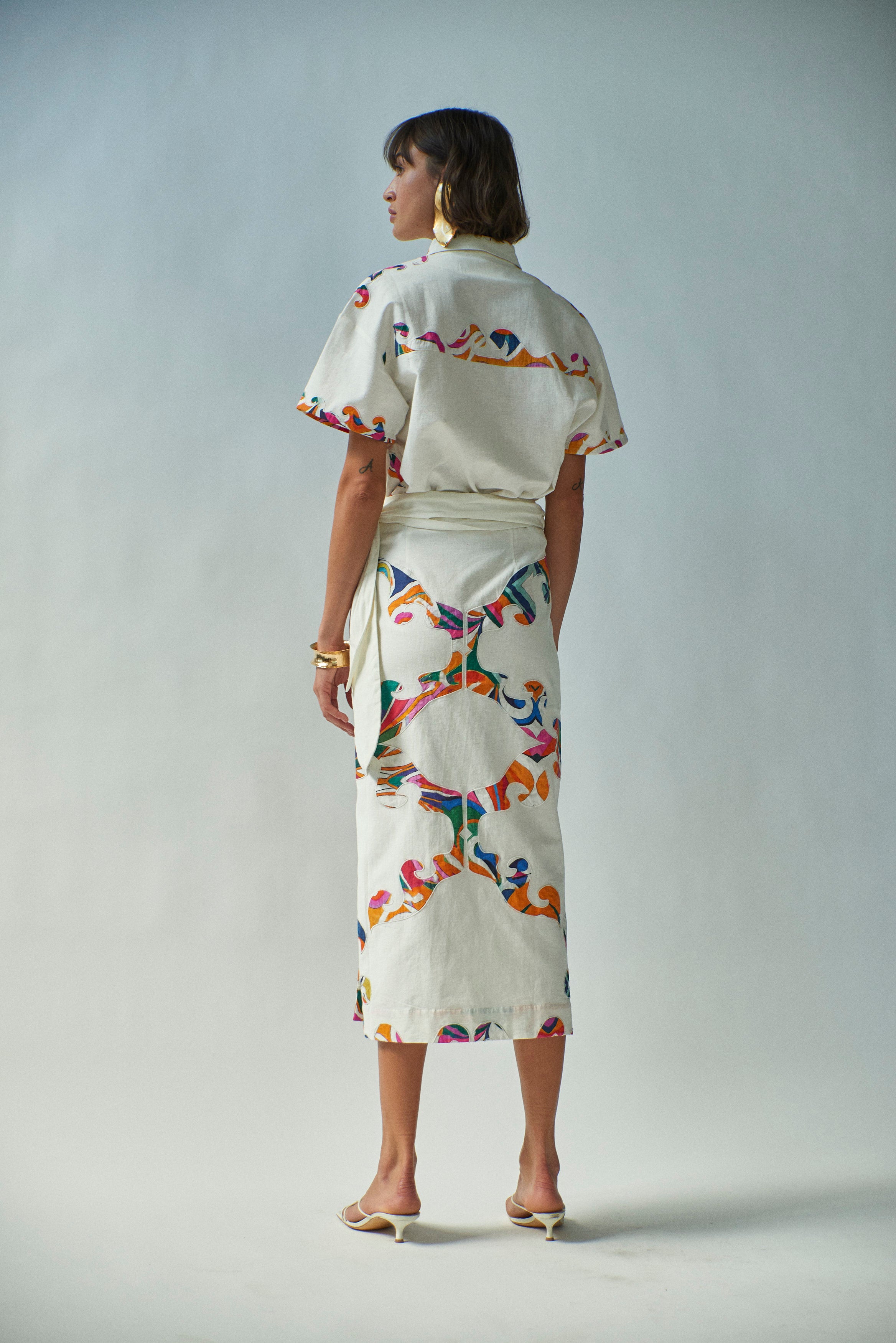 Loren Wrap Skirt for Women - Stylish & Comfortable High Waist Flowy Skirt | Perfect for Beach, Vacation, and Summer Outfits