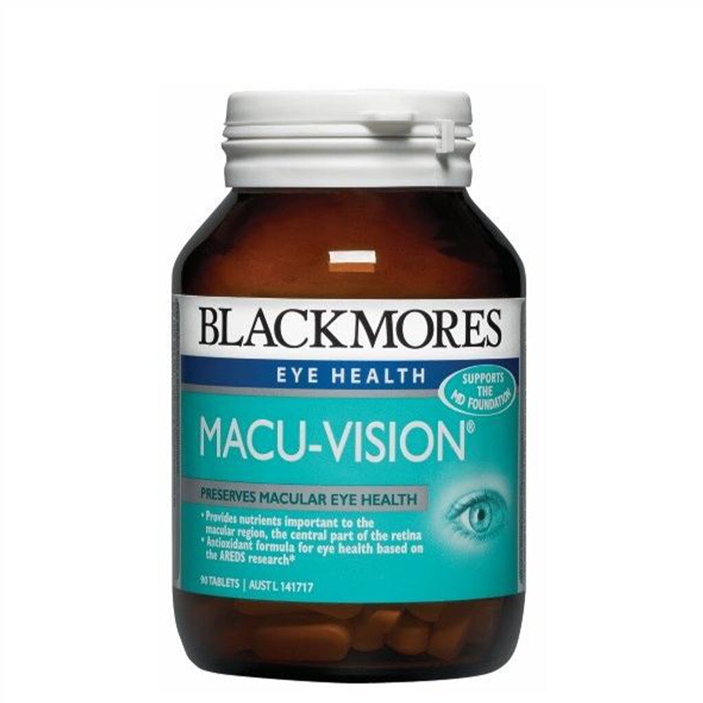 Blackmores Macu Vision Eye Health Supplement - Supports Vision & Eye Function with Lutein & Zeaxanthin | Ideal for Computer Users & Aging Eyes