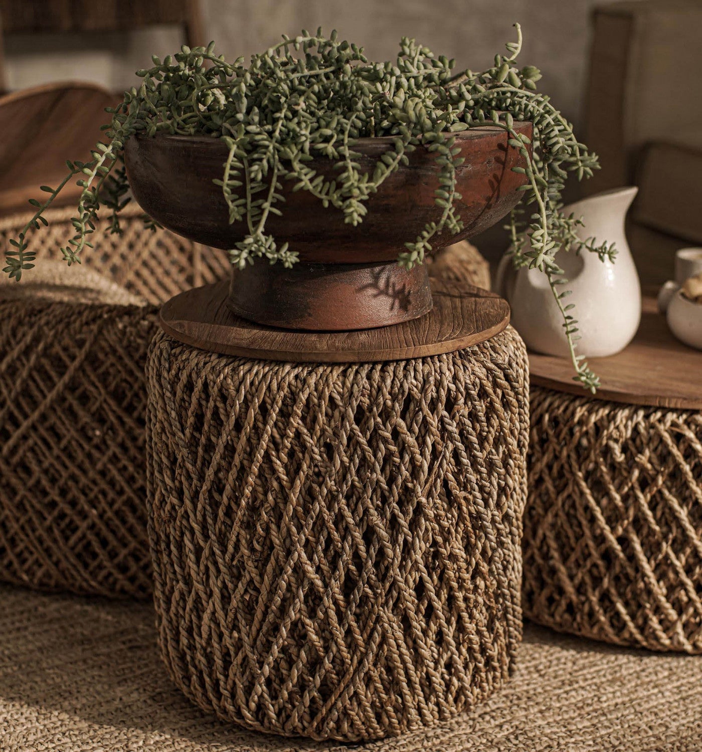 Brown Bayan Knut Side Table - Modern Wooden End Table for Living Room, Bedroom, or Office - Perfect for Coffee, Books, and Decor