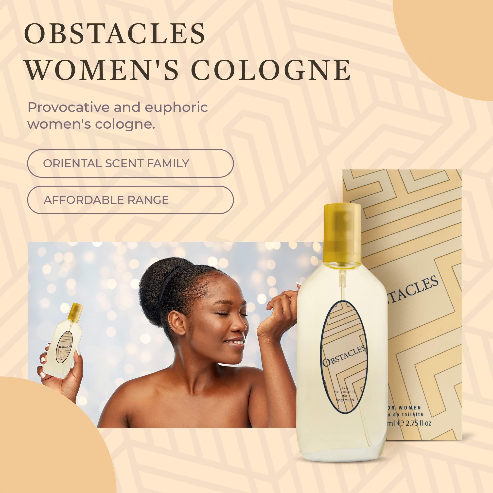 American Collection Women's Perfume - Inspired by Obsession - Vanilla, Amber, Jasmine & Oakmoss Eau de Parfum (2.75 fl oz / 80ml) - Warm Spicy Sensual Fragrance for Date Night & Evening Events