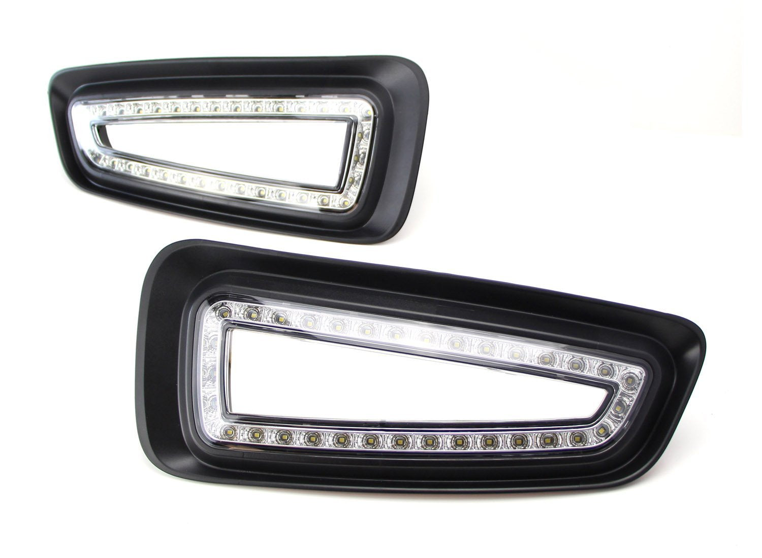 2010-2014 Ford Raptor Direct Fit 15W LED Daytime Running Lights - Durable Bumper Opening Lights for Off-Road & Night Driving Safety