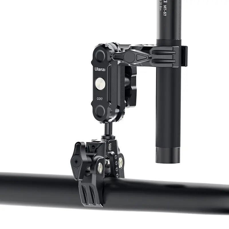 Ulanzi CO17 Super Clamp with Dual Ballhead Magic Arm C046GBB1 - Heavy Duty Camera Mount for DSLR, Mirrorless, GoPro - Perfect for Vlogging, Photography & Studio Setup