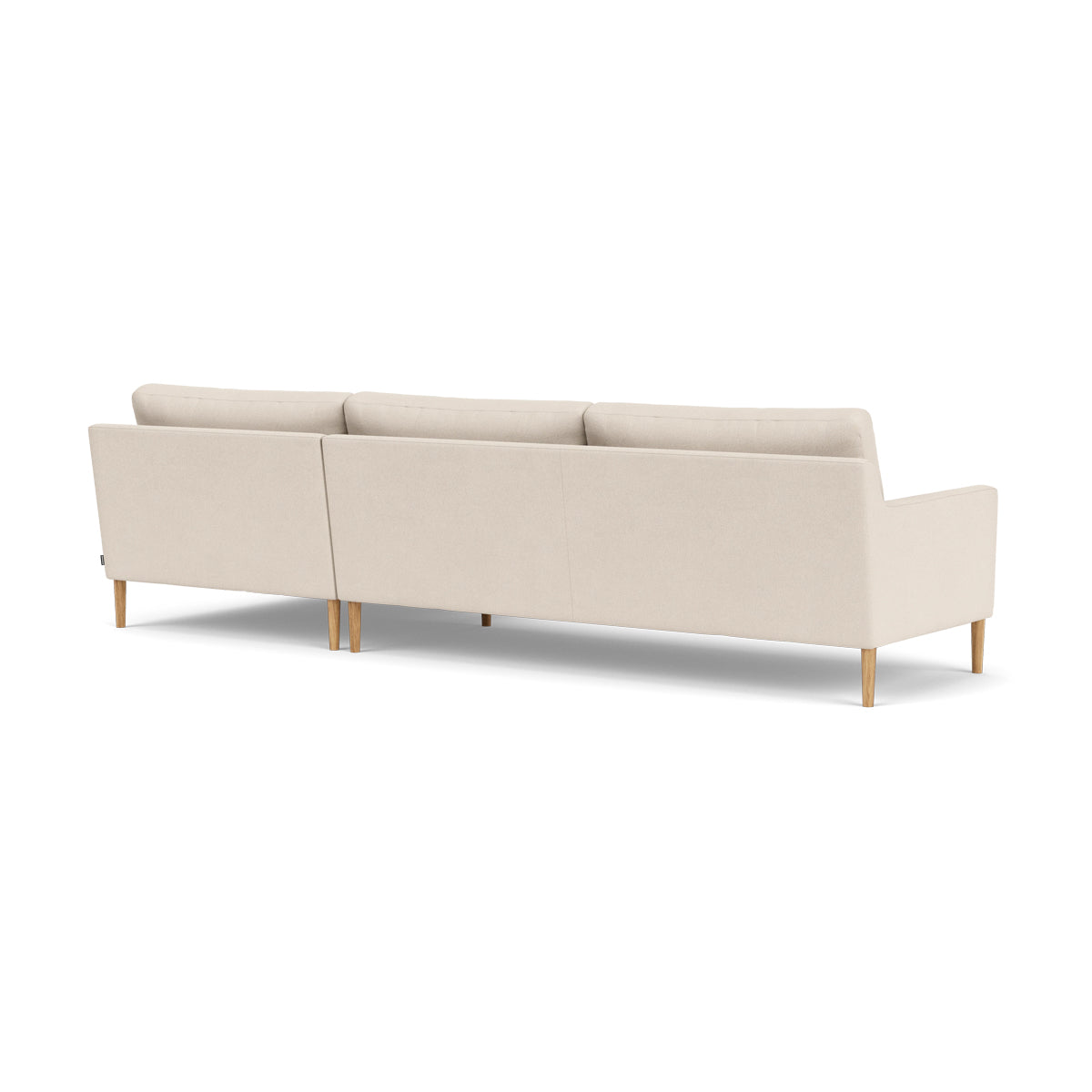 Astha Fabric Right Chaise Sofa - Modern Upholstered Sectional Couch for Living Room, Lounge & Small Spaces