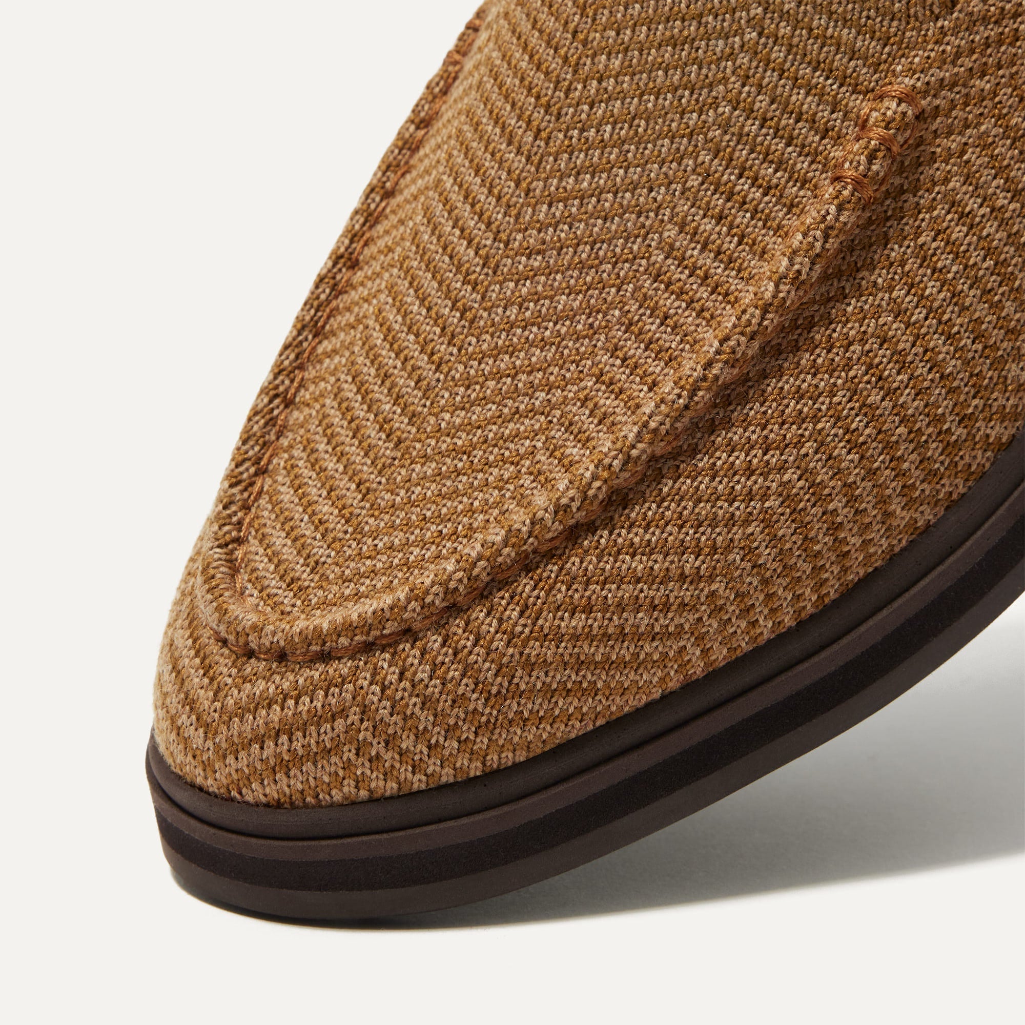 Premium Teak Herringbone Lug Loafer - Comfortable & Stylish Men's Casual Shoes for Work, Travel & Everyday Wear