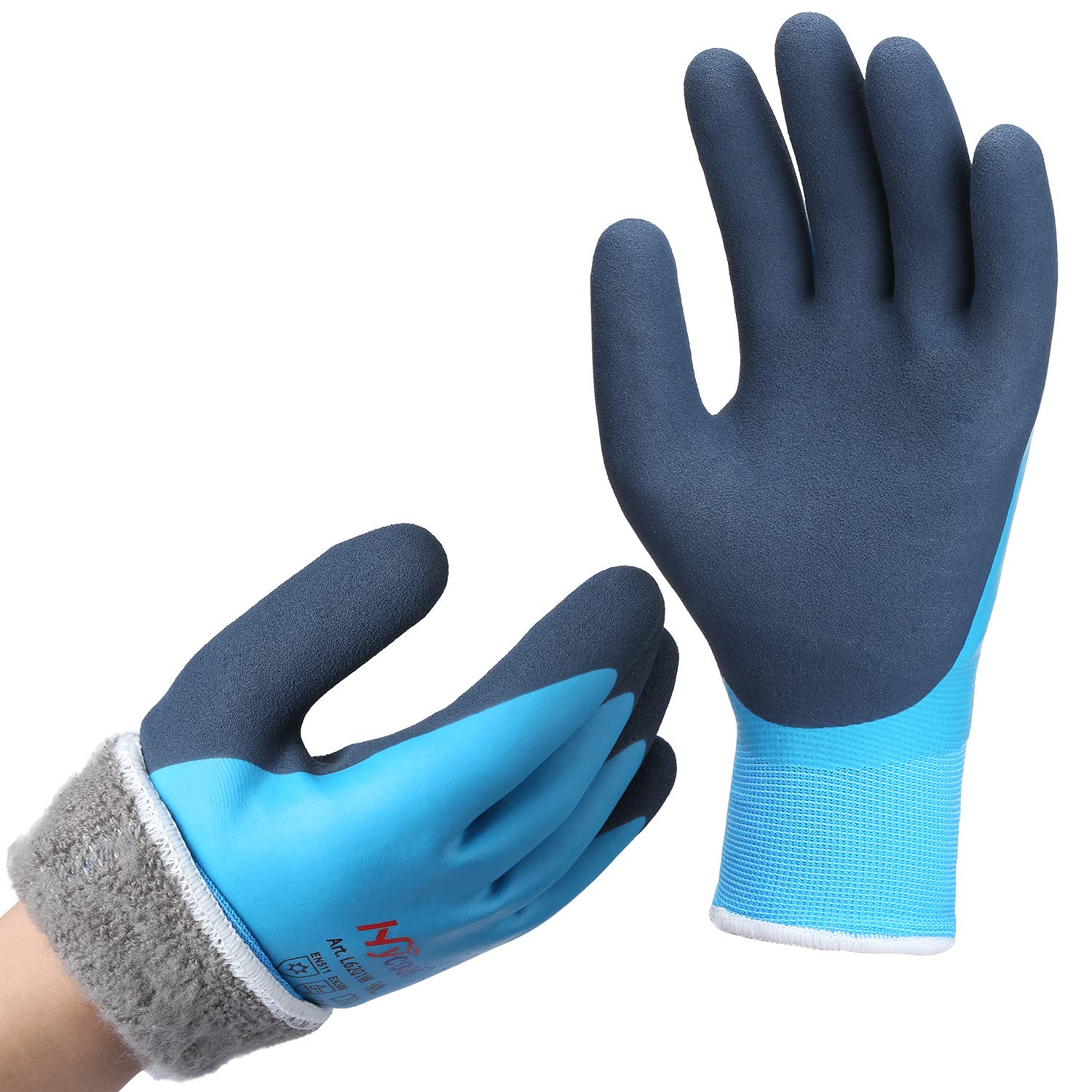 DS Safety Men's Waterproof Thermal Winter Work Gloves - Heavy Duty Cold Weather Gloves for Construction, Snow Removal & Outdoor Work