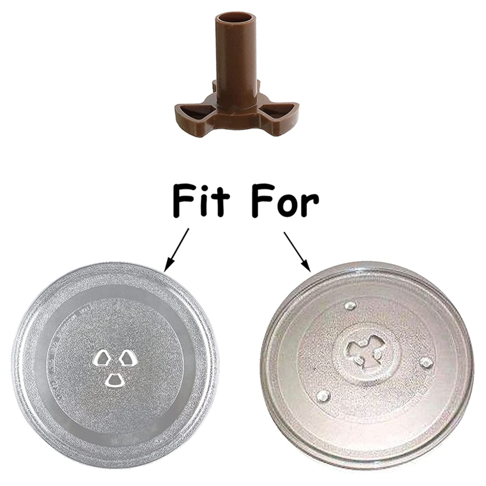 3-Pack Microwave Turntable Coupler Replacement Kit with 2 Roller Guides - Compatible with Most Microwave Ovens - Y-Shaped Drive Coupling for Glass Tray - Perfect for Broken Turntable Repair & Appliance Maintenance