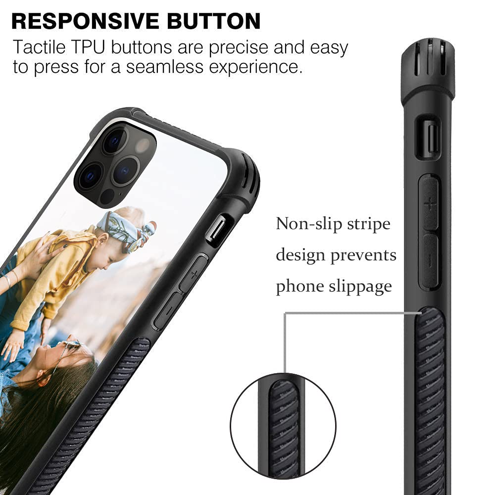 CARLOCA Shockproof iPhone 12 Pro Max Case - Custom Personalized Design, Drop Protection & Durable Cover for iPhone 12 Pro Max - Perfect for Everyday Use, Travel & Outdoor Activities