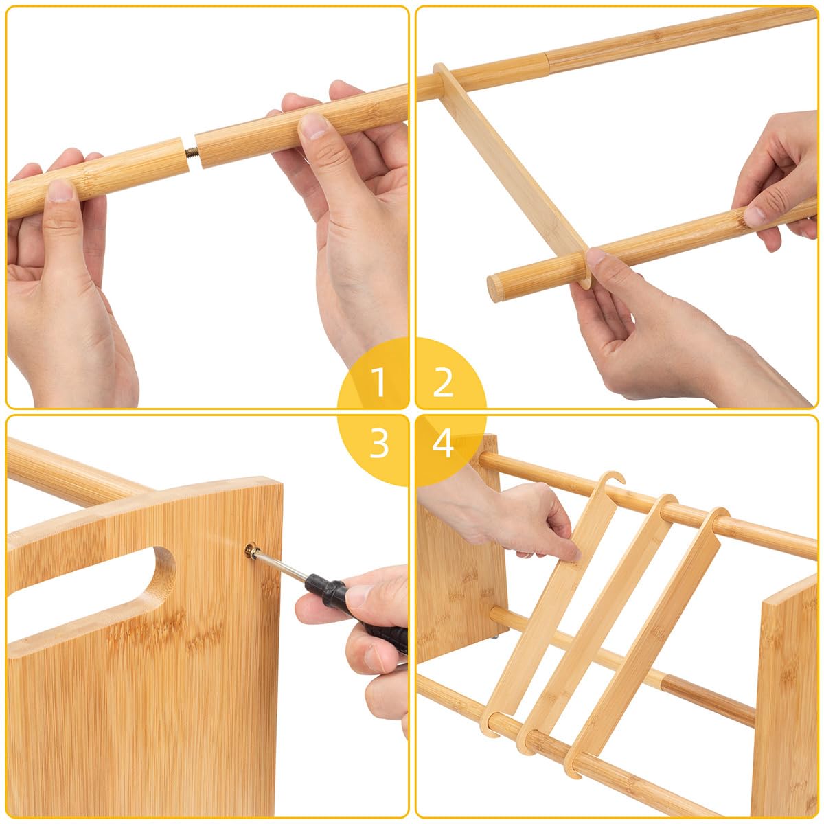 Premium Bamboo Disc Golf Storage Rack - Wall Mounted Disc Golf Organizer for Discs, Bags & Accessories | Perfect for Home, Garage & Tournament Storage | Durable Disc Golf Equipment Shelf for Sports Enthusiasts