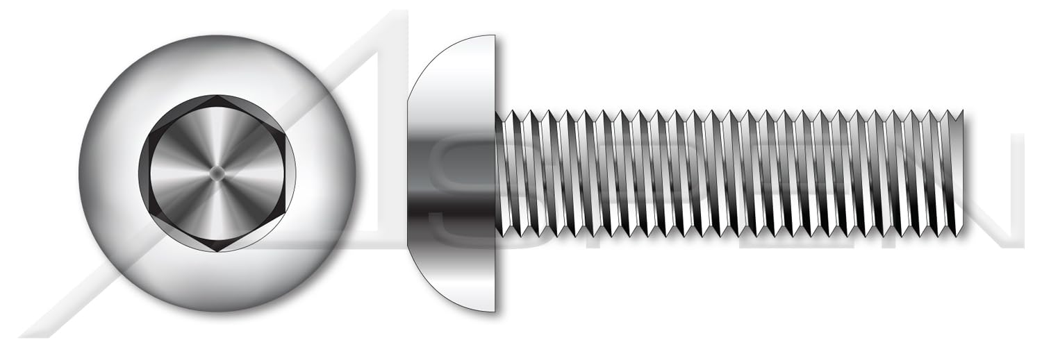 50 Pcs M12-1.75 x 70mm A4 Stainless Steel Button Head Hex Socket Cap Screws - ISO 7380-1 Metric Full Thread Fasteners for Furniture Assembly, Machinery Repair, and DIY Projects