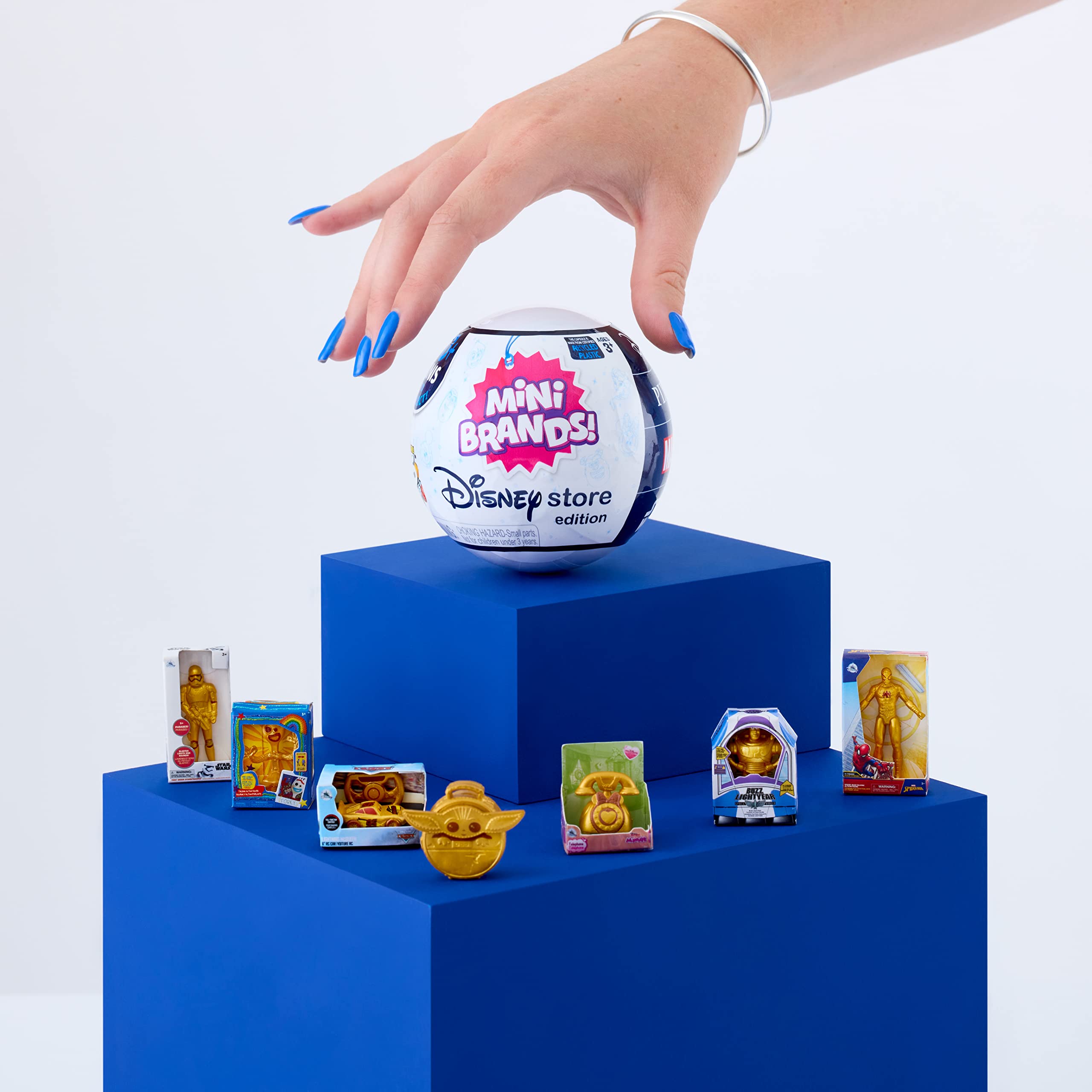 Disney Mini Brands Collectible Toys by ZURU - 2 Pack Mystery Capsules with 5 Surprise Toys Each - Disney Store Edition for Kids, Teens & Adults | Great Stocking Stuffers & Gift Ideas for Birthday, Christmas & Party Favors (Amazon Exclusive)