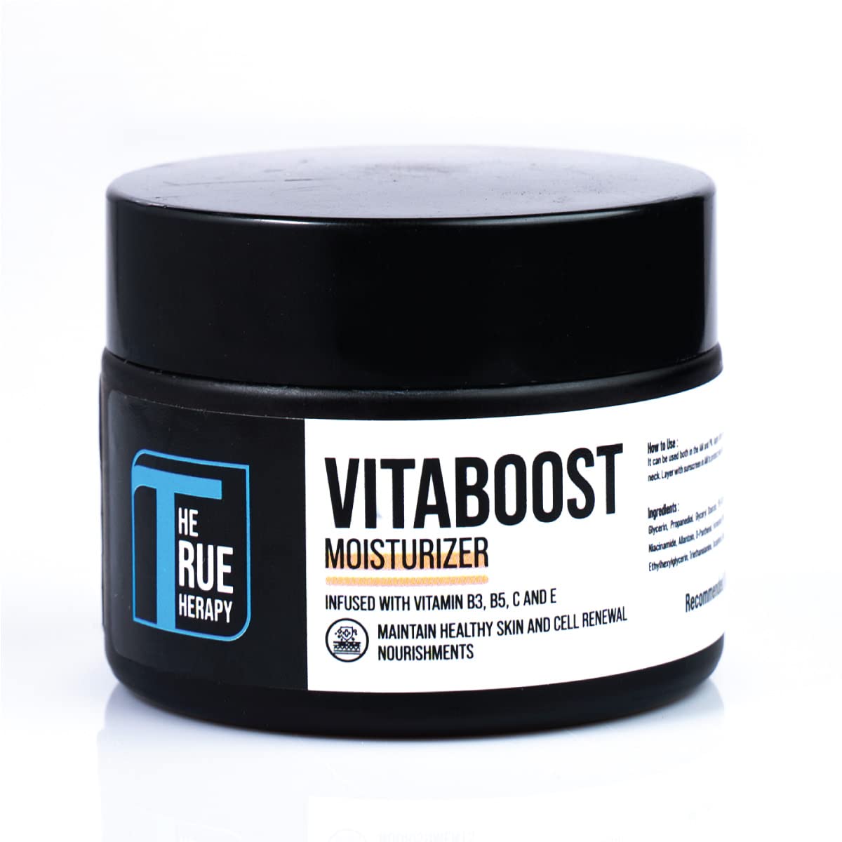 True Therapy VITABOOST Vitamin B C E Moisturizing Cream - Daily Hydration & Skin Nourishment for Men & Women (50g) | Perfect for Dry Skin Care & Anti-Aging Routine
