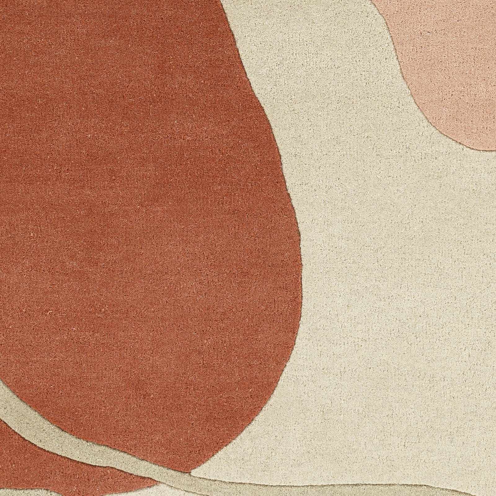 Modern Geometric Wool Area Rug 5' x 7'6