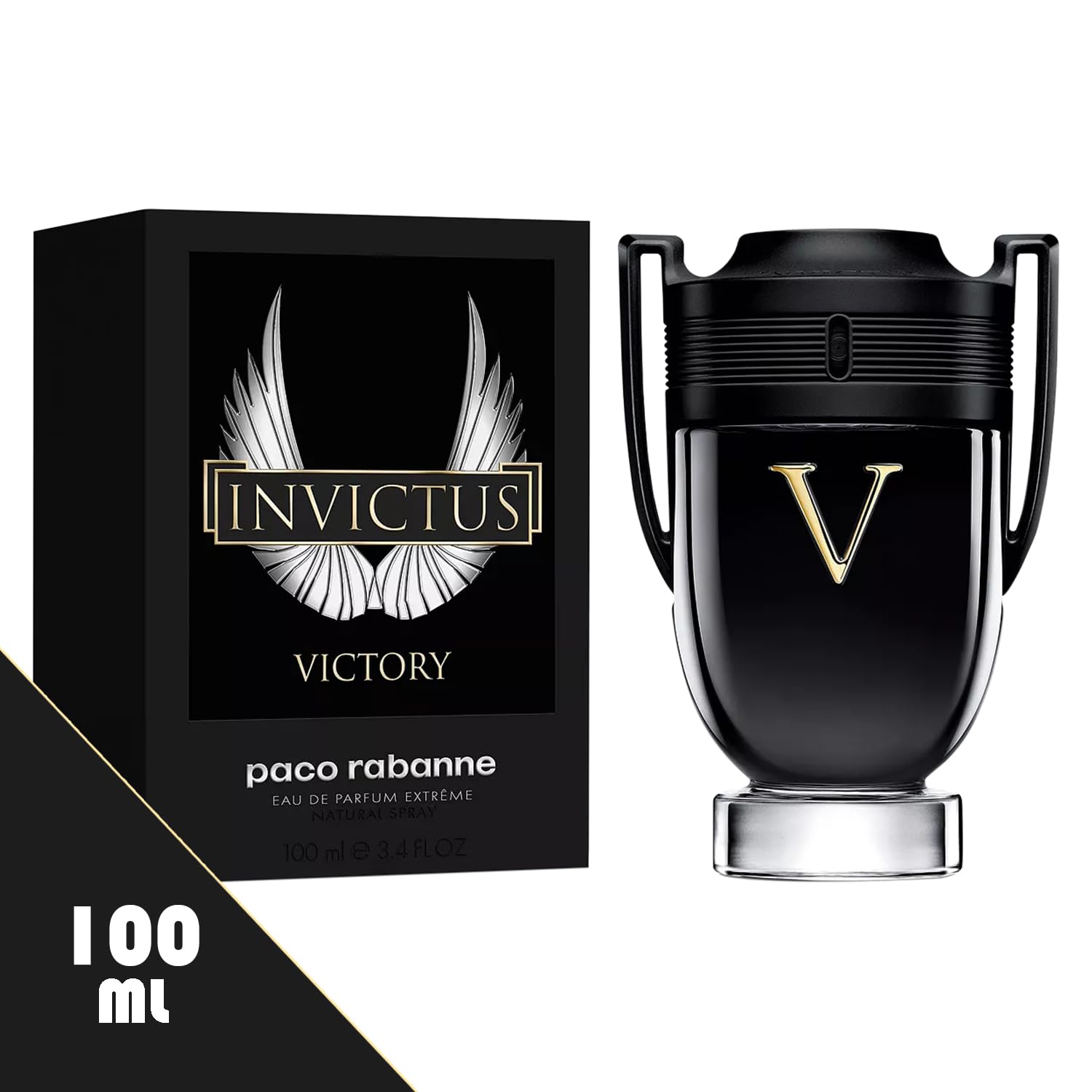 Invictus Victory Extreme Men's Eau de Parfum Gift Set - 3.4 oz EDT Spray with Lavender Soy Candle, Car Air Fresheners & Travel Atomizer | Perfect Cologne Gift for Him, Birthday & Anniversary Present | Office, Date Night & Special Occasion Fragrance