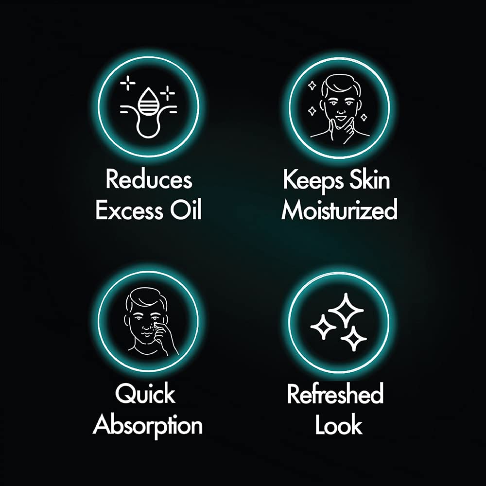 Pond's Men Oil Control Face Cream, 55g - Matte Finish Moisturizer for Oily Skin - Daily Skincare & Post-Shave Hydration
