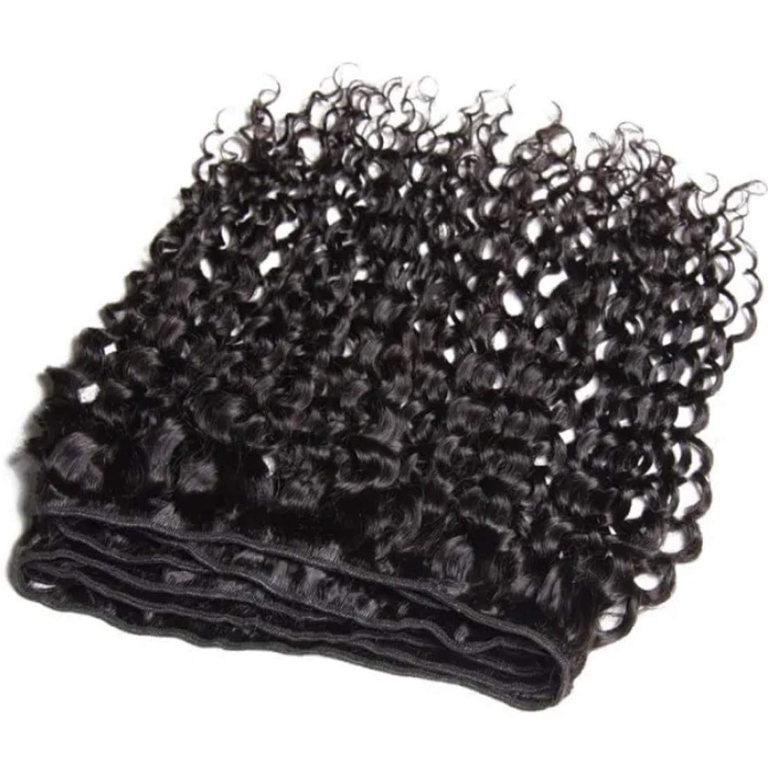 Unice 100% Unprocessed Malaysian Curly Human Hair Extensions - 3 Bundles Remy Weft in Natural Color (22 24 26 Inch) for Length & Volume - Perfect for Daily Wear, Special Occasions & Styling