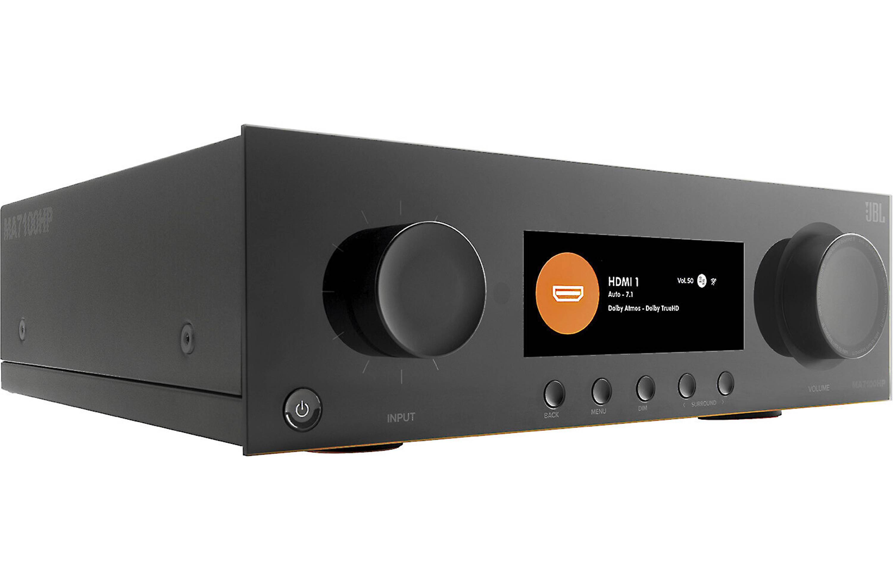 JBL MA7100HP 7.2 Channel 8K A/V Receiver with Wi-Fi, Bluetooth, Apple AirPlay 2, Google Cast & Dolby Atmos - Home Theater System for Movies, Music & Gaming