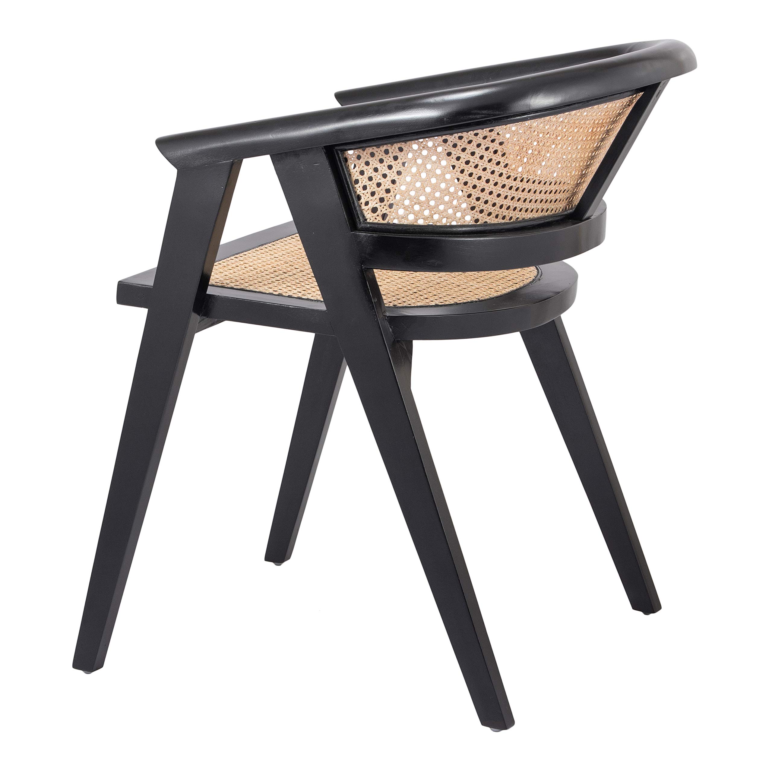 NPD Seine Dining Chair - Natural Wooden Dining Chair for Kitchen, Dining Room, and Outdoor Patio Use