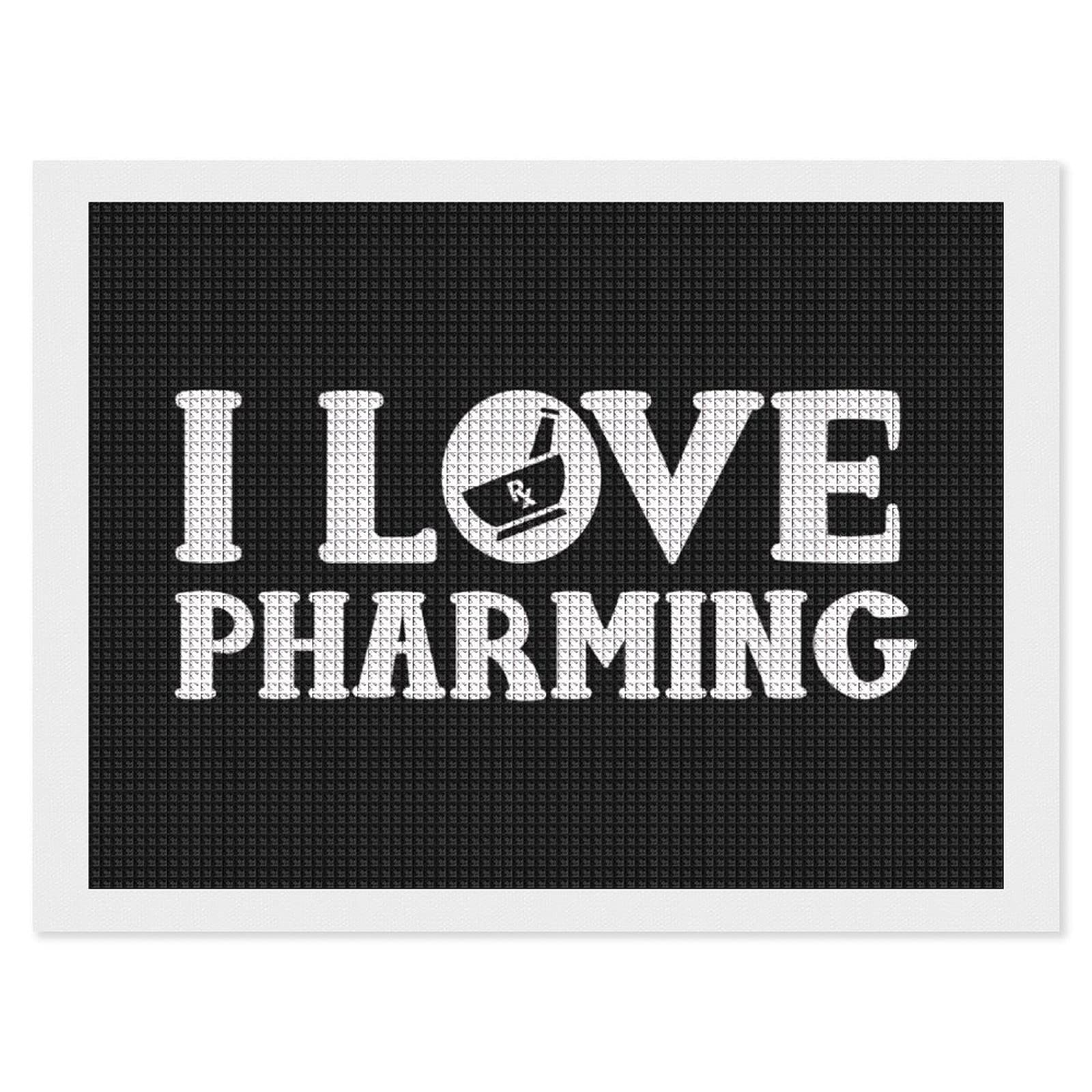 5D Diamond Painting Kit - Pharmacist Theme DIY Cross Stitch Crystal Rhinestone Embroidery Art | Numbered Drawing Pictures for Home Wall Decor | Perfect Gift for Pharmacy Technicians & Medical Professionals