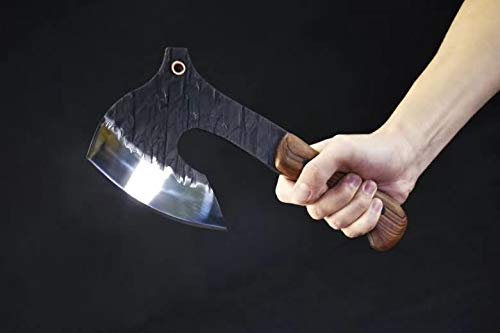 Sabrd Axe - High Carbon Steel Blade with Rosewood Scabbard - Premium Camping & Survival Tool for Outdoor Adventures, Hiking, and Bushcraft